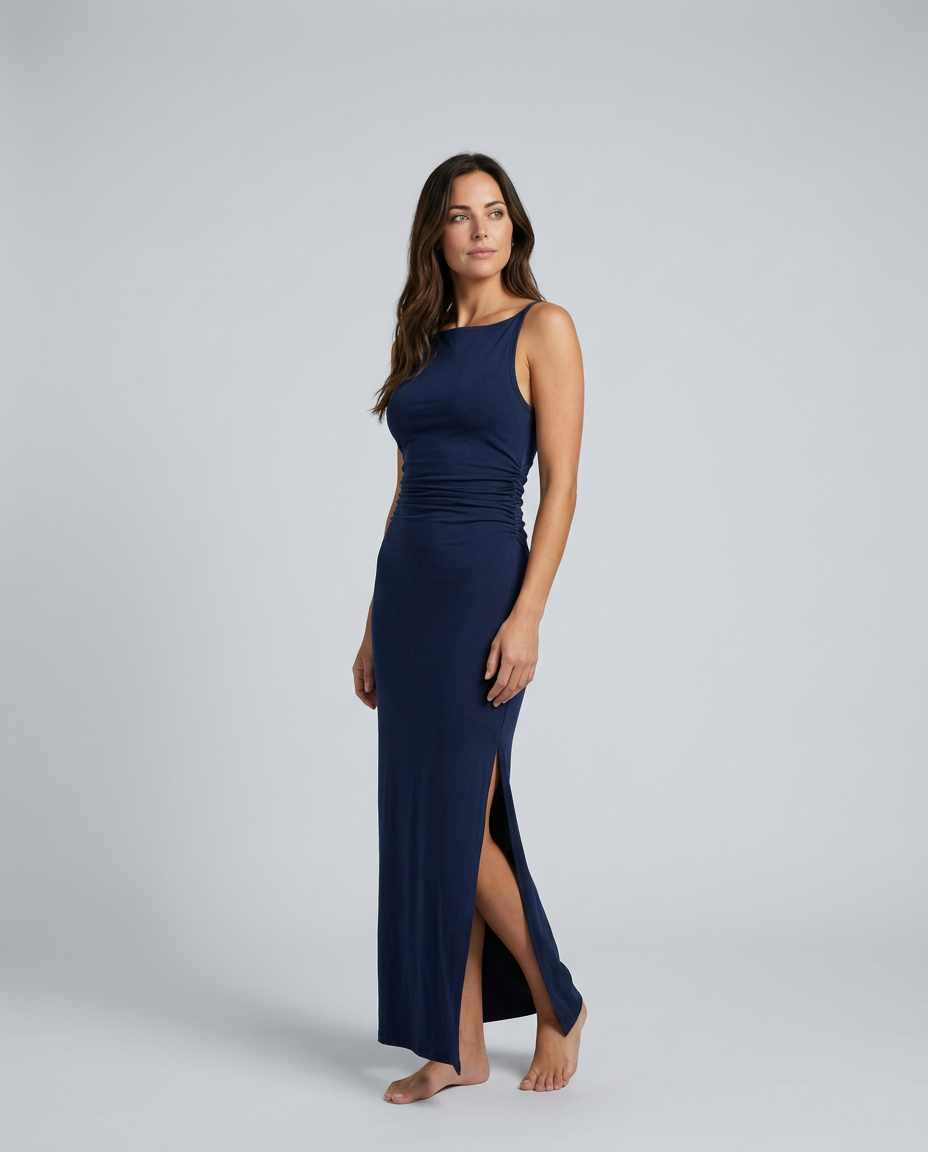 Lareine | Ruched Wedding Guest Maxi Dress