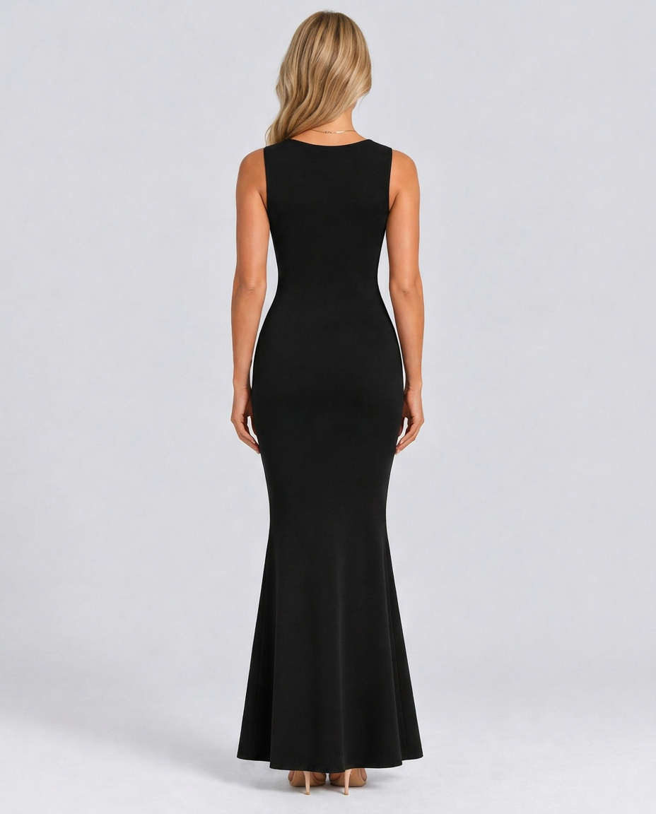 Beverley | Mesh Wedding Guest Maxi Dress
