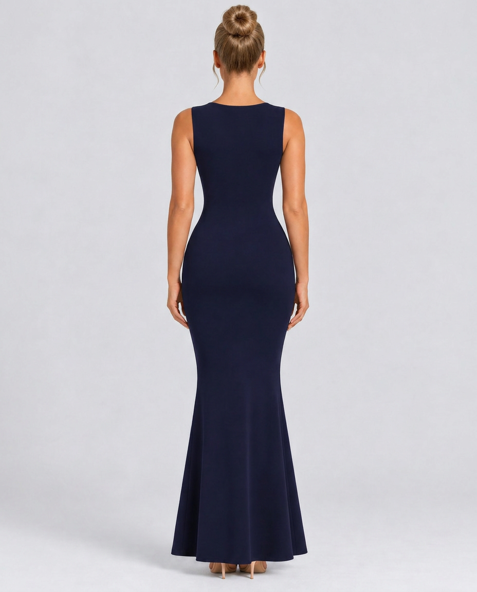 Beverley | Mesh Wedding Guest Maxi Dress