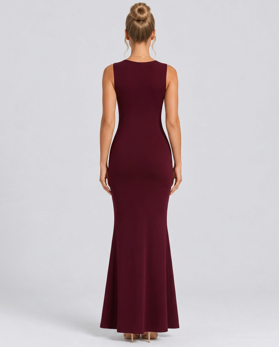 Beverley | Mesh Wedding Guest Maxi Dress