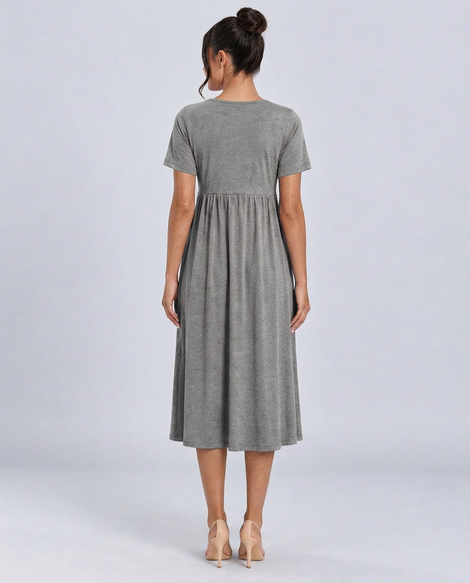 Saskia | Wrap Front Summer Midi Dress