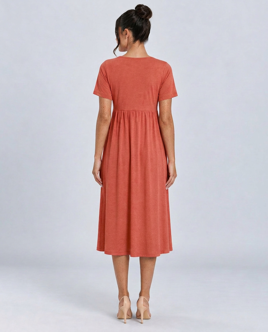 Saskia | Wrap Front Summer Midi Dress