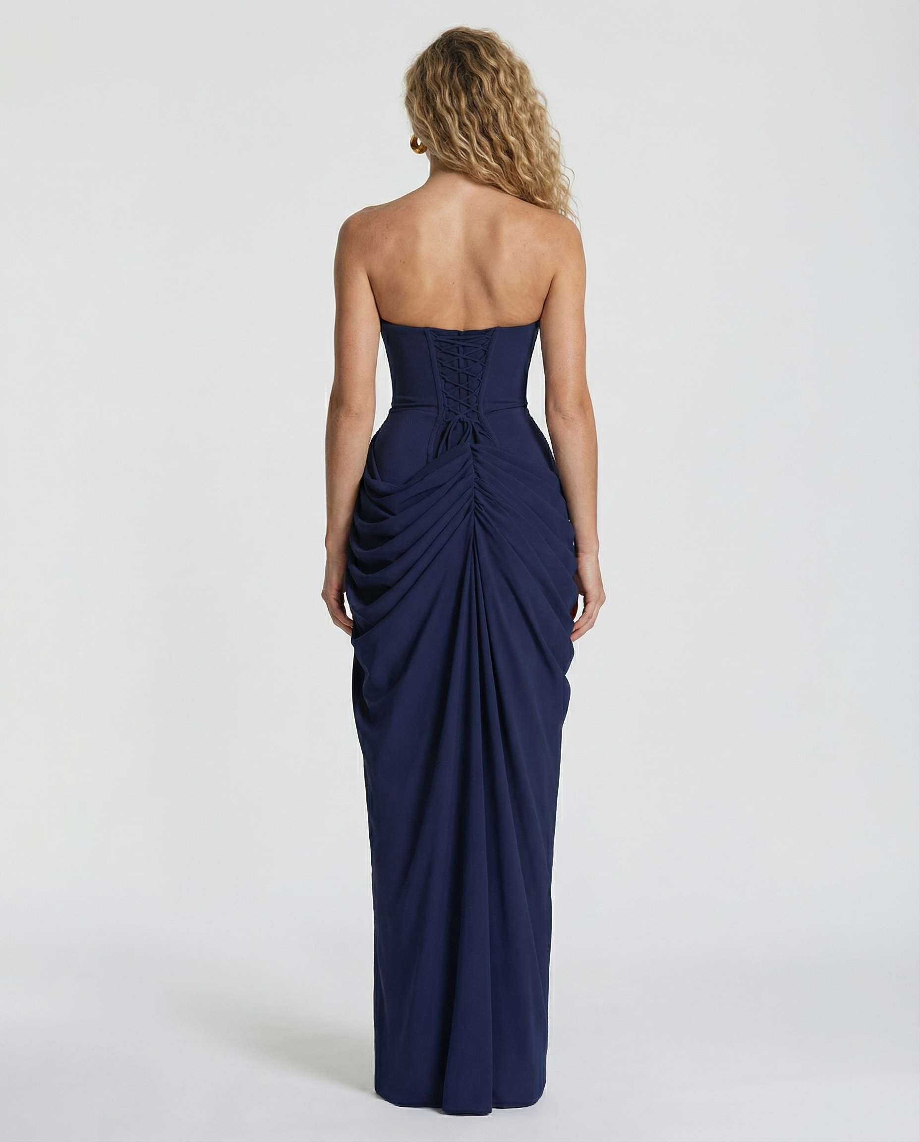 Maria | Maxi Dress with Strapless Corset and Thigh Split