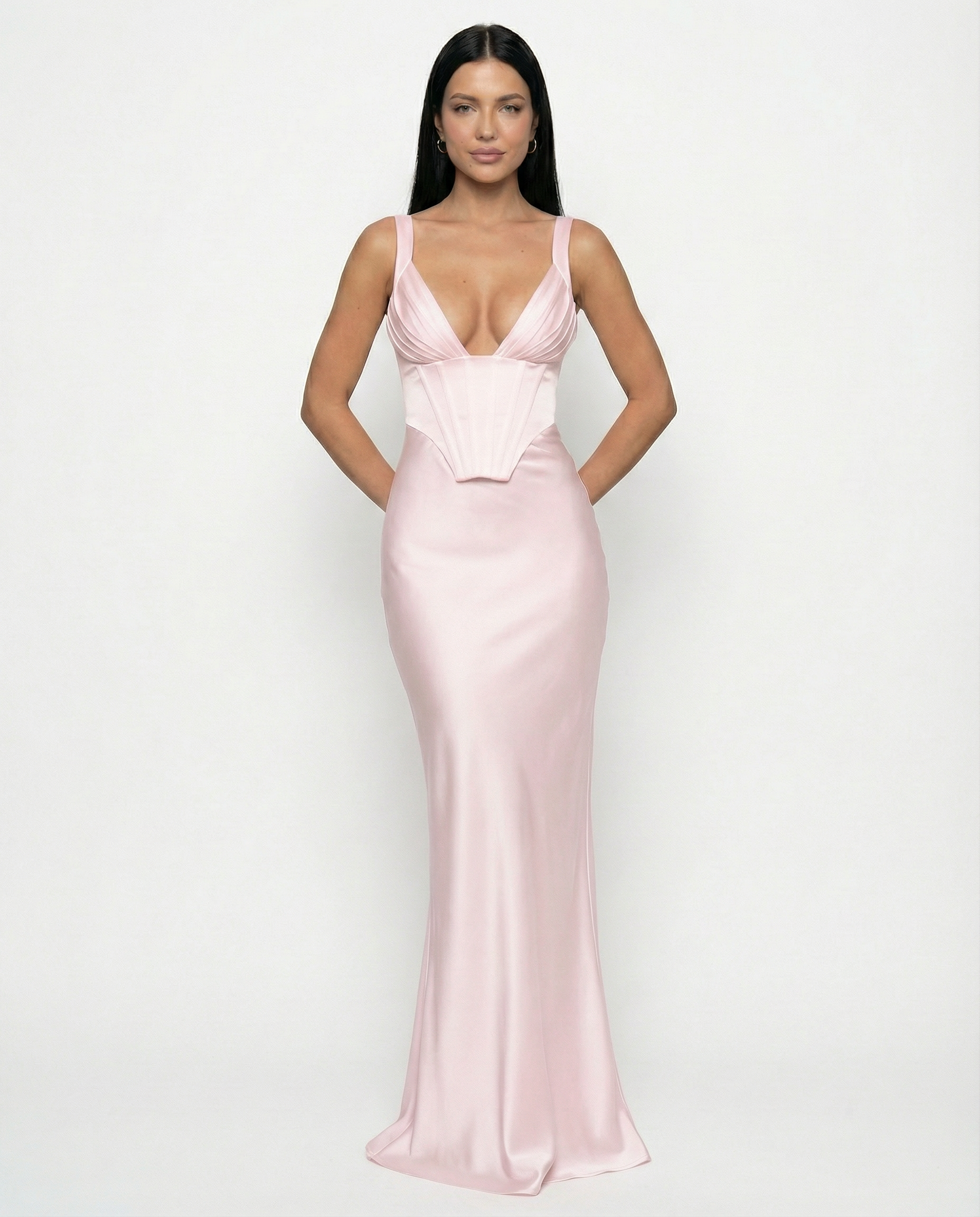 Genesis | Maxi Dress with Structured Corset Bodice