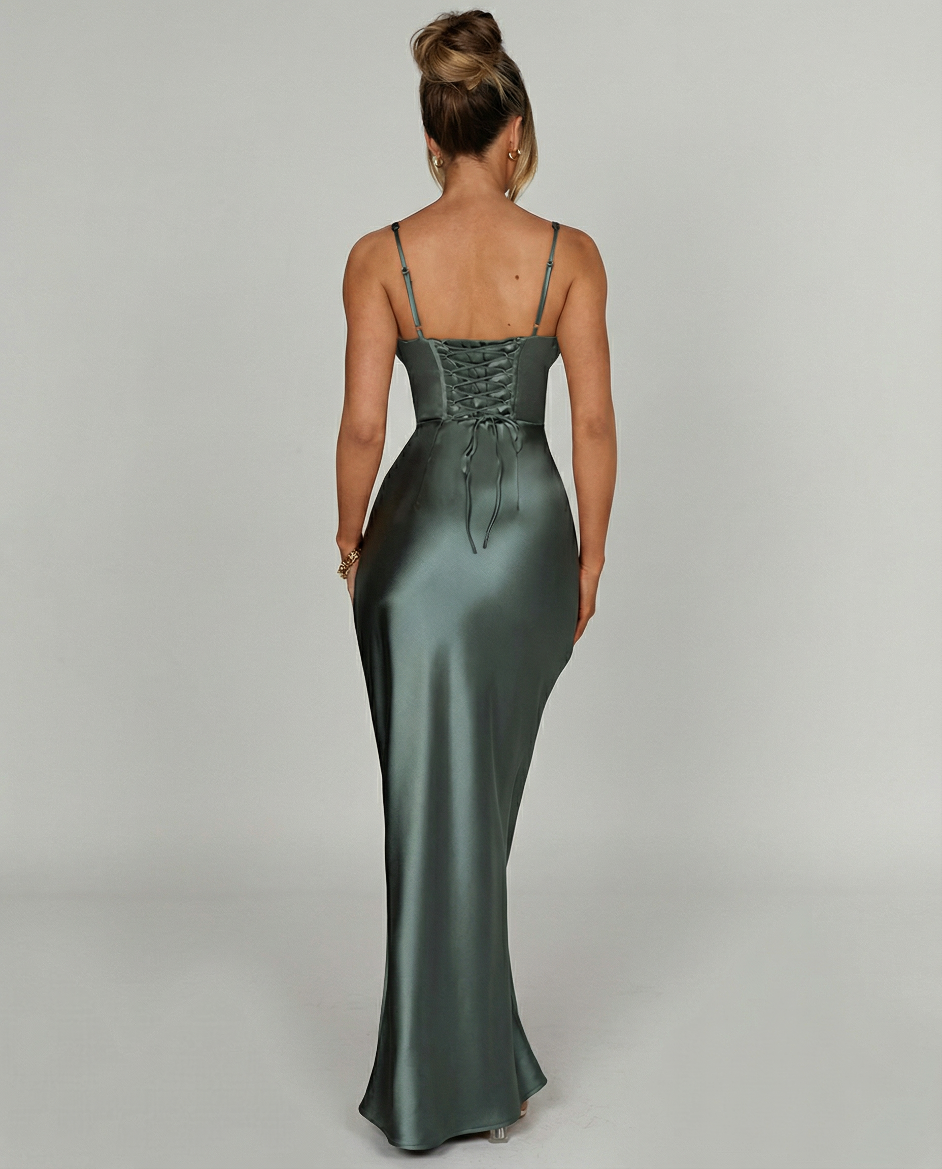 Genesis | Maxi Dress with Structured Corset Bodice