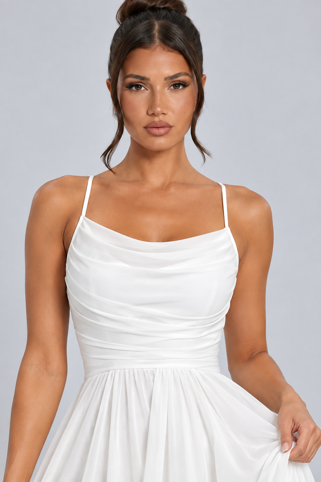 Yara | Spaghetti Strap A-Line Slip Maxi Dress