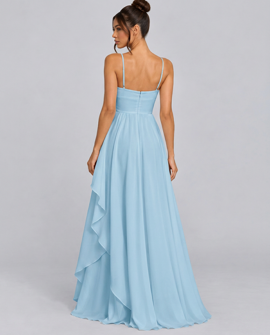 Yara | Spaghetti Strap A-Line Slip Maxi Dress
