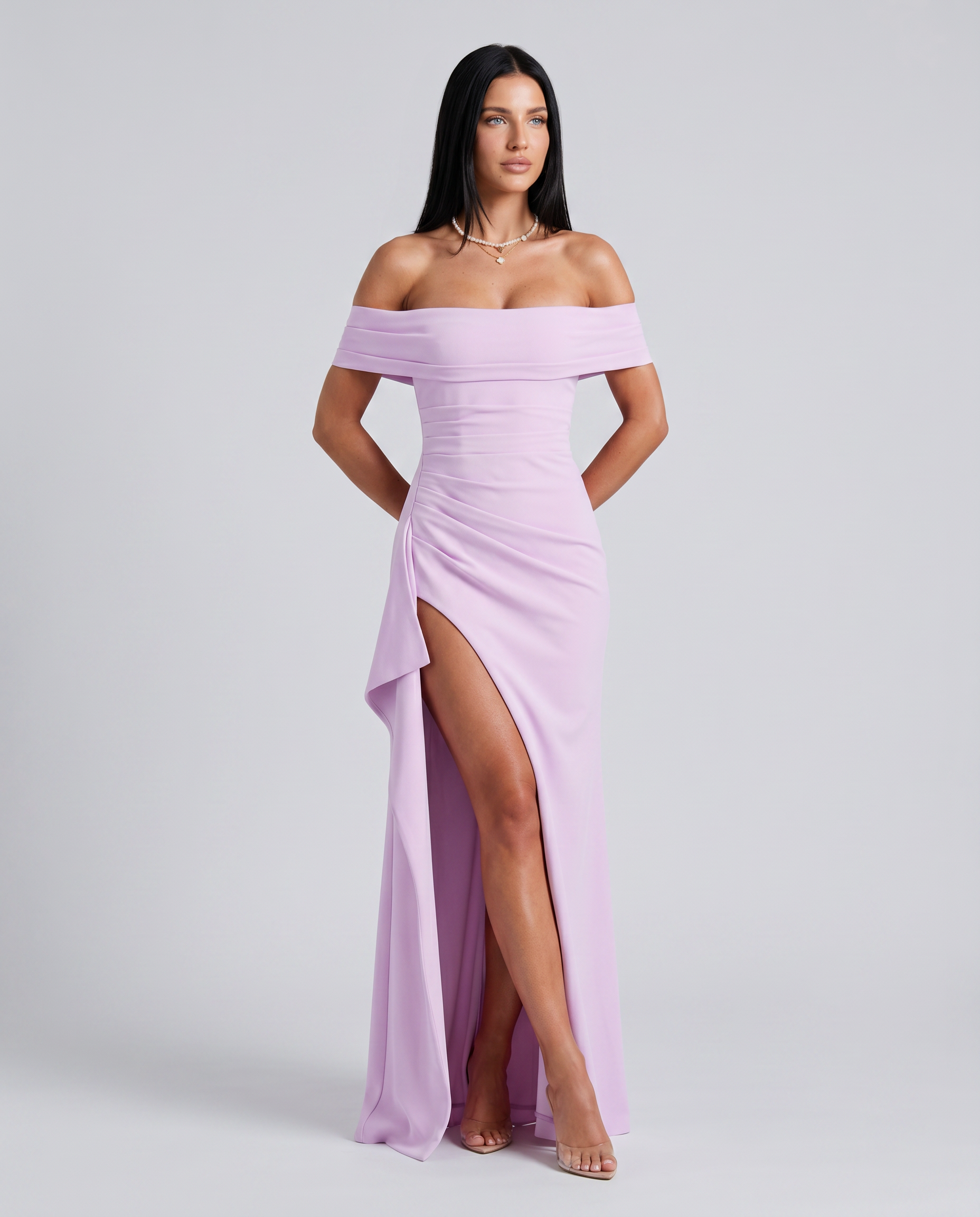 sachin and babi light blue dress Elegant Linen Wrap Dress With Deep V-neck High Slit Maxi Dress Long Sleeve  Dress Vintage Boho Chic Summer Evening Dress Women Custom Dress