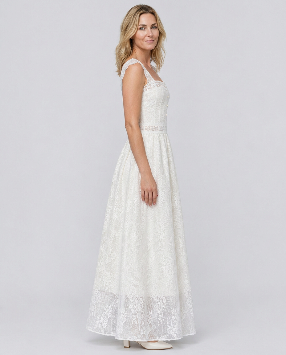 Willa | Shirred Jacquard Slip Midi Dress