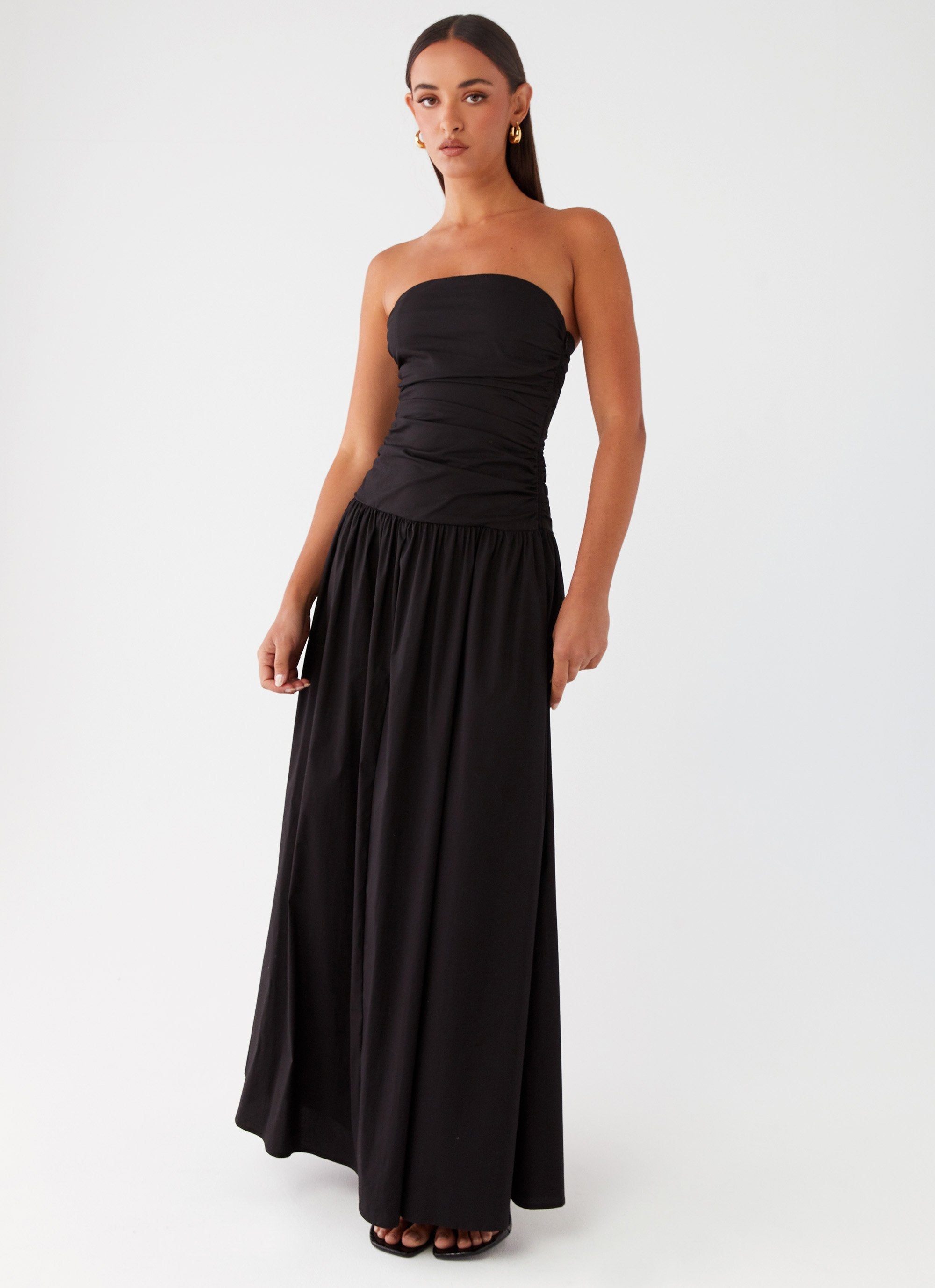 Norma | Cowl Neck Slinky Bias Cut Maxi Dress