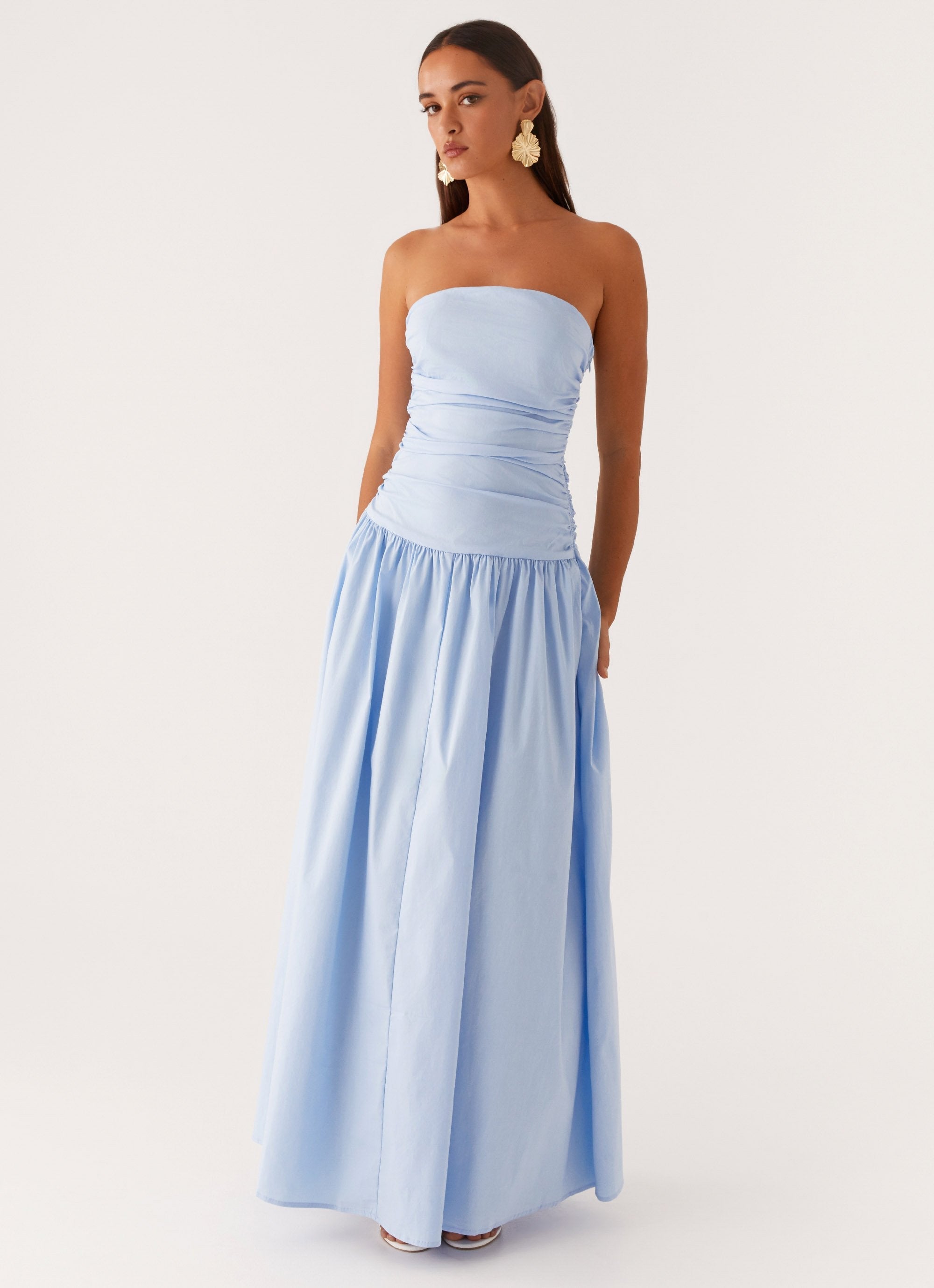 Norma | Cowl Neck Slinky Bias Cut Maxi Dress