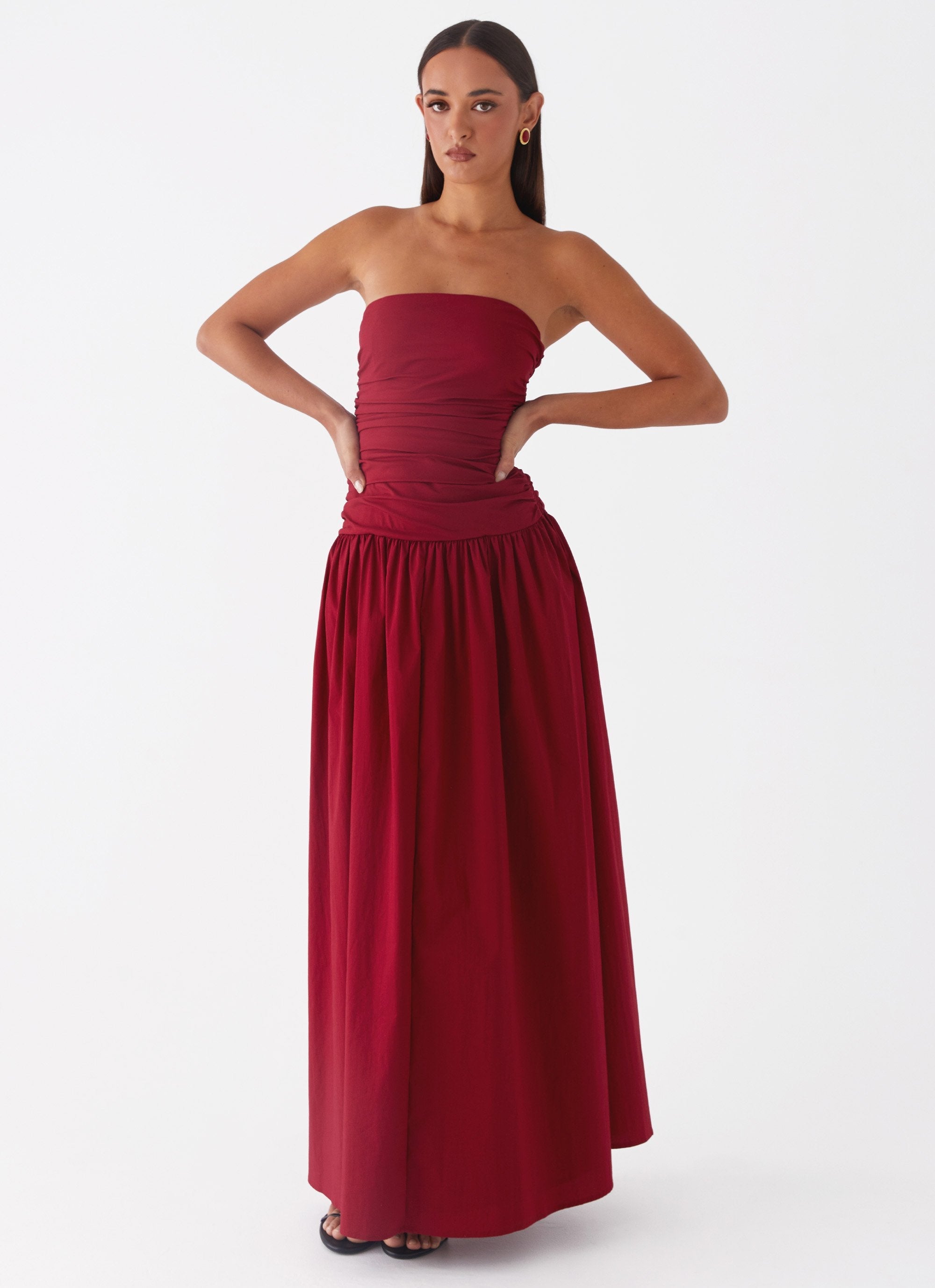 Norma | Cowl Neck Slinky Bias Cut Maxi Dress