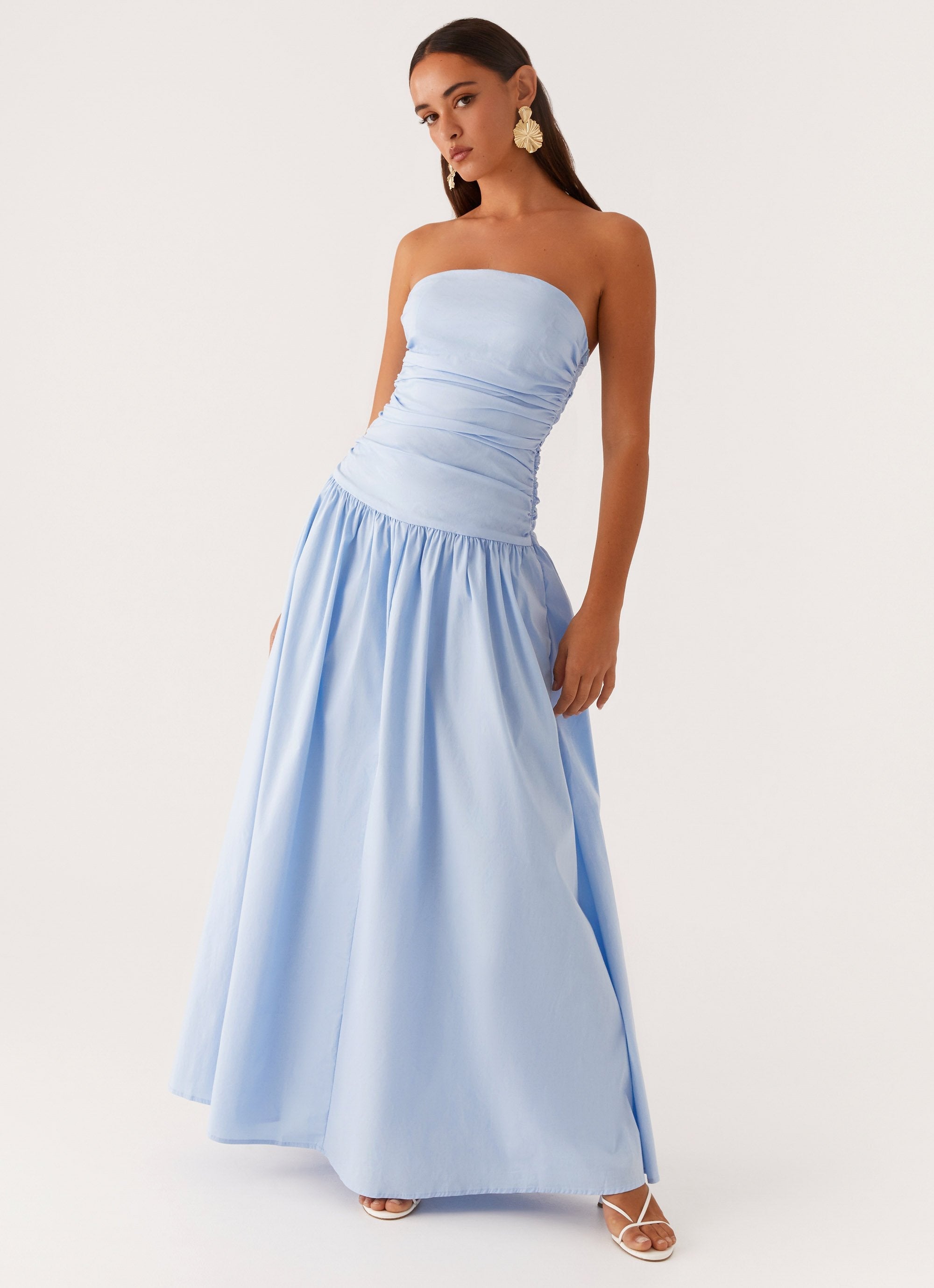 Norma | Cowl Neck Slinky Bias Cut Maxi Dress