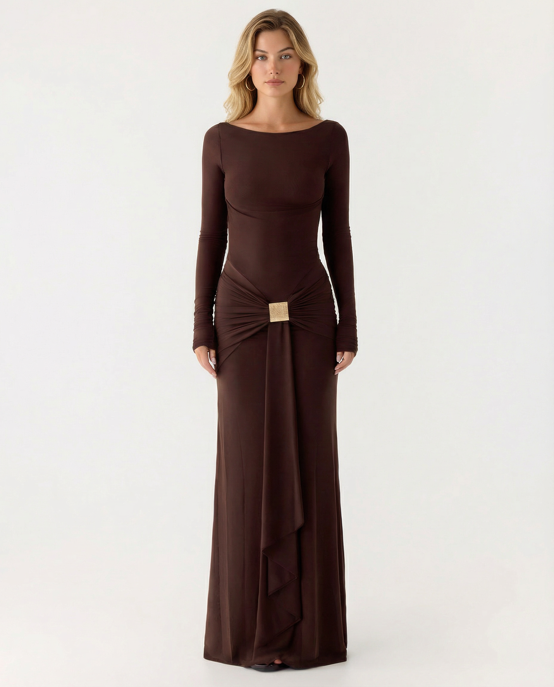 Susana | Maxi Dress with Open Back Detail