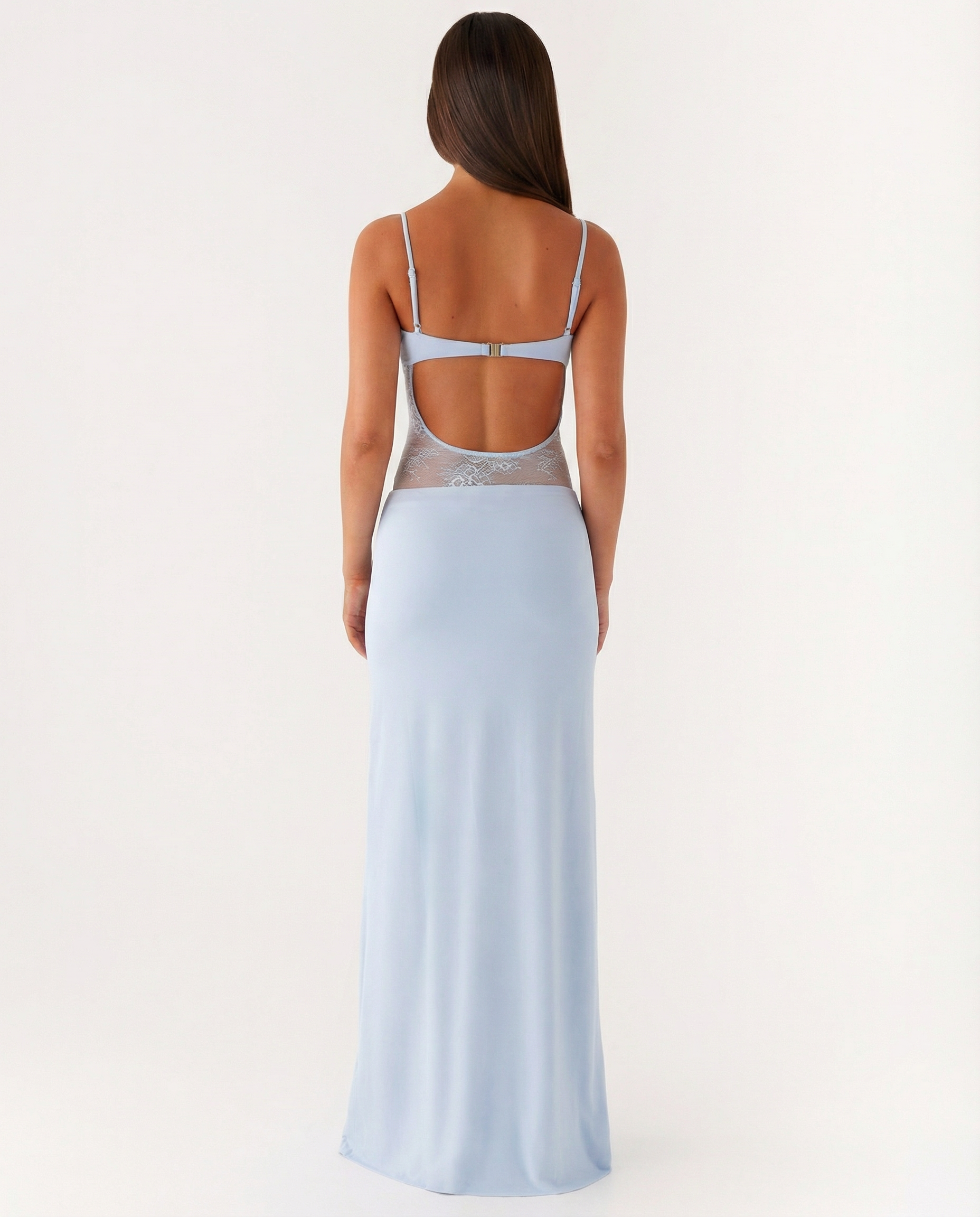 Caitlin | Maxi Dress with Lace Panel and Low Back