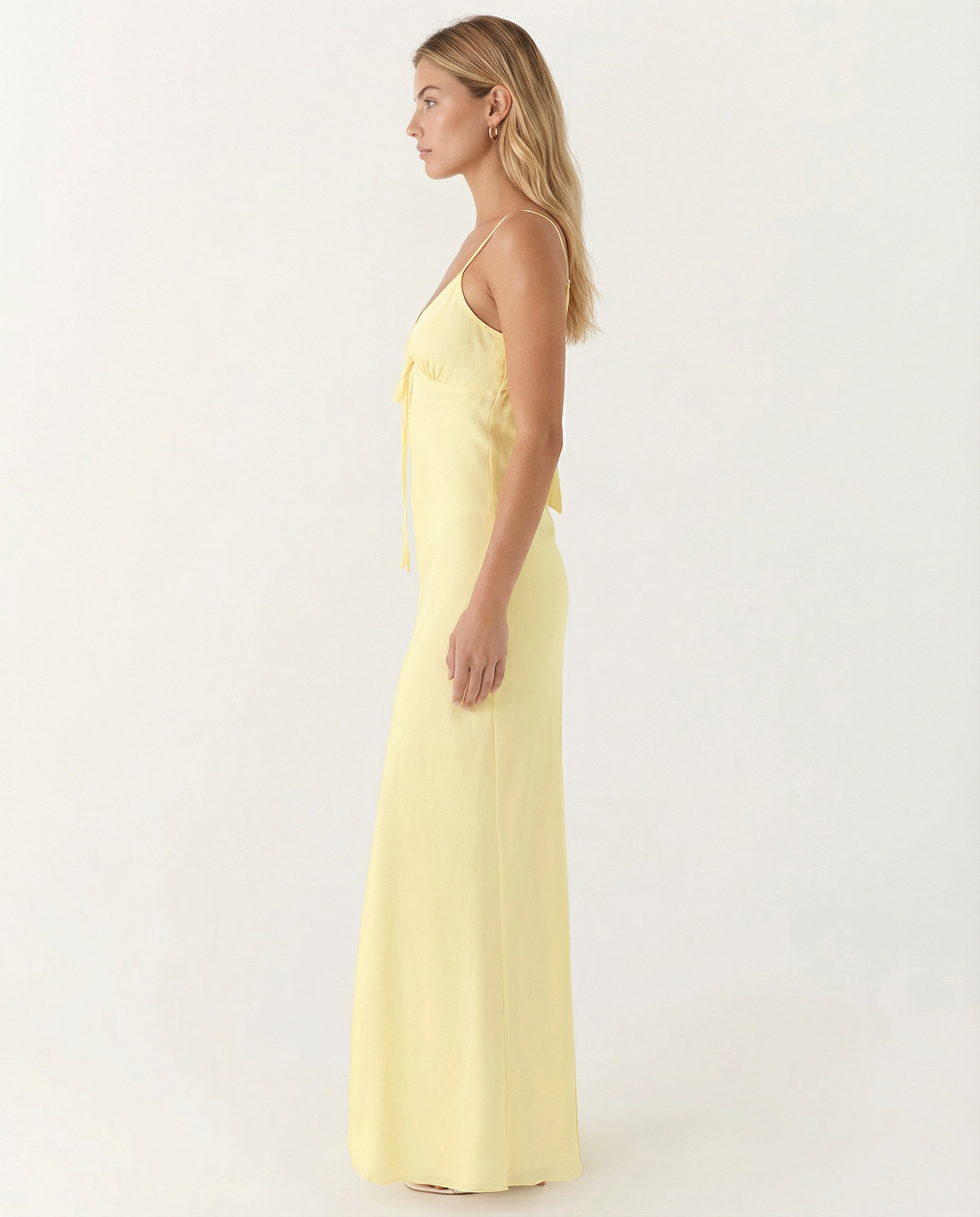 Colleen | Satin Maxi Dress with Cowl Neck
