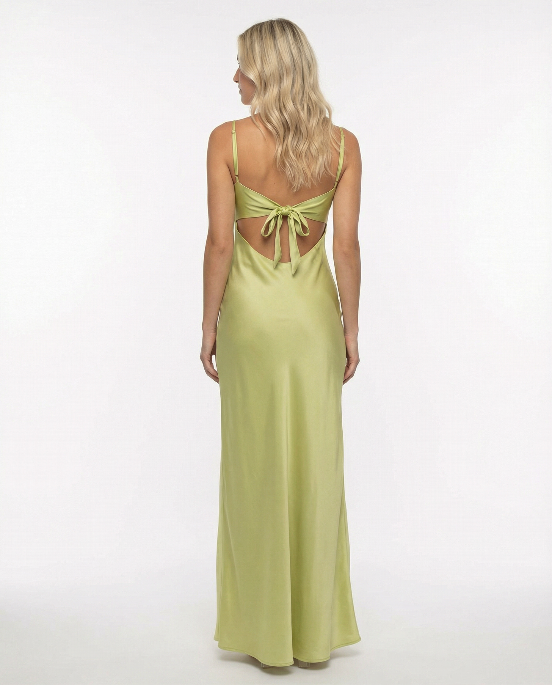 Colleen | Satin Maxi Dress with Cowl Neck
