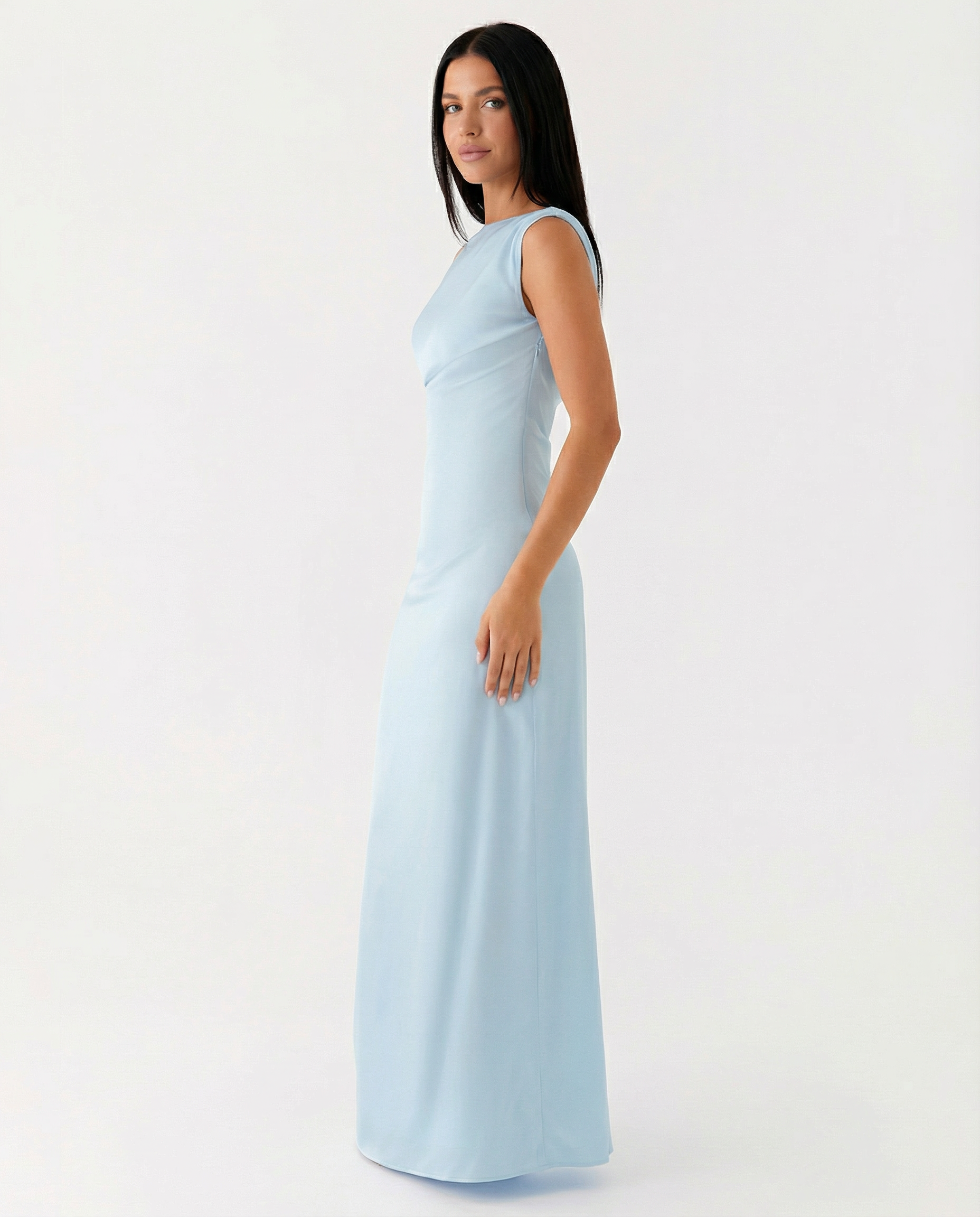 Myrna | One-Shoulder Satin Maxi Dress