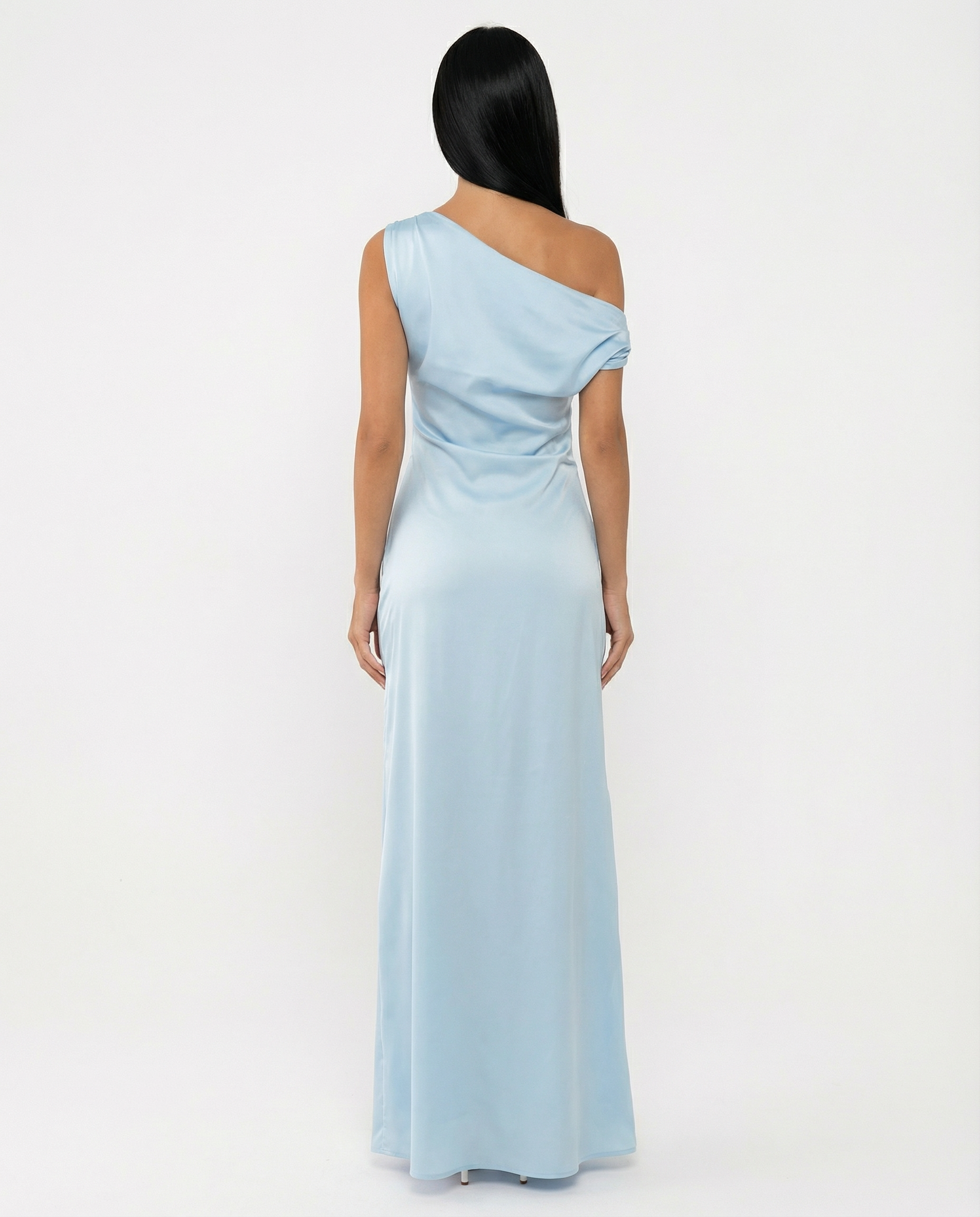 Myrna | One-Shoulder Satin Maxi Dress