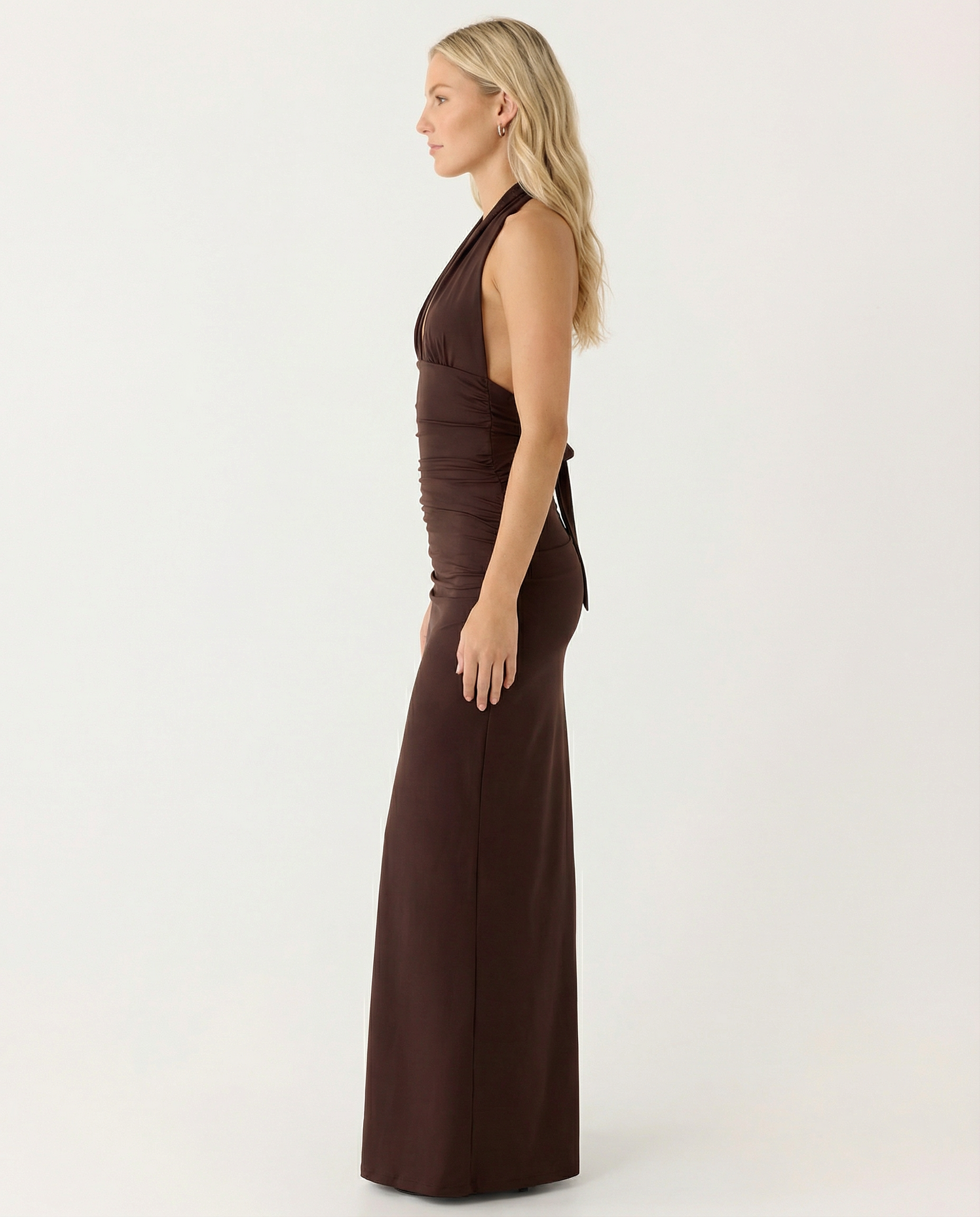 Etta | Halter Neck Maxi Dress with Open Back