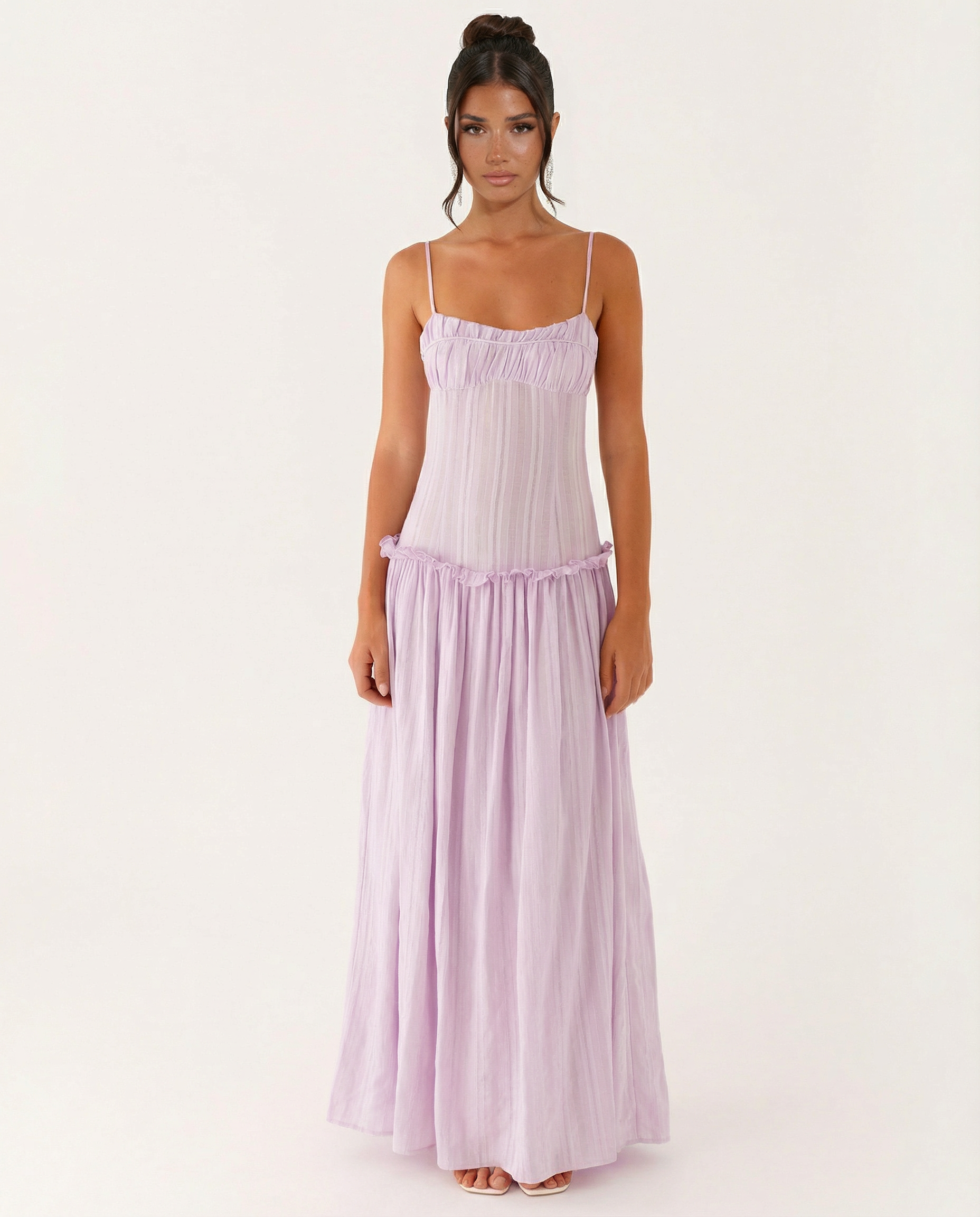 Dixie | Maxi Dress with Drop Waist and Tiered Skirt