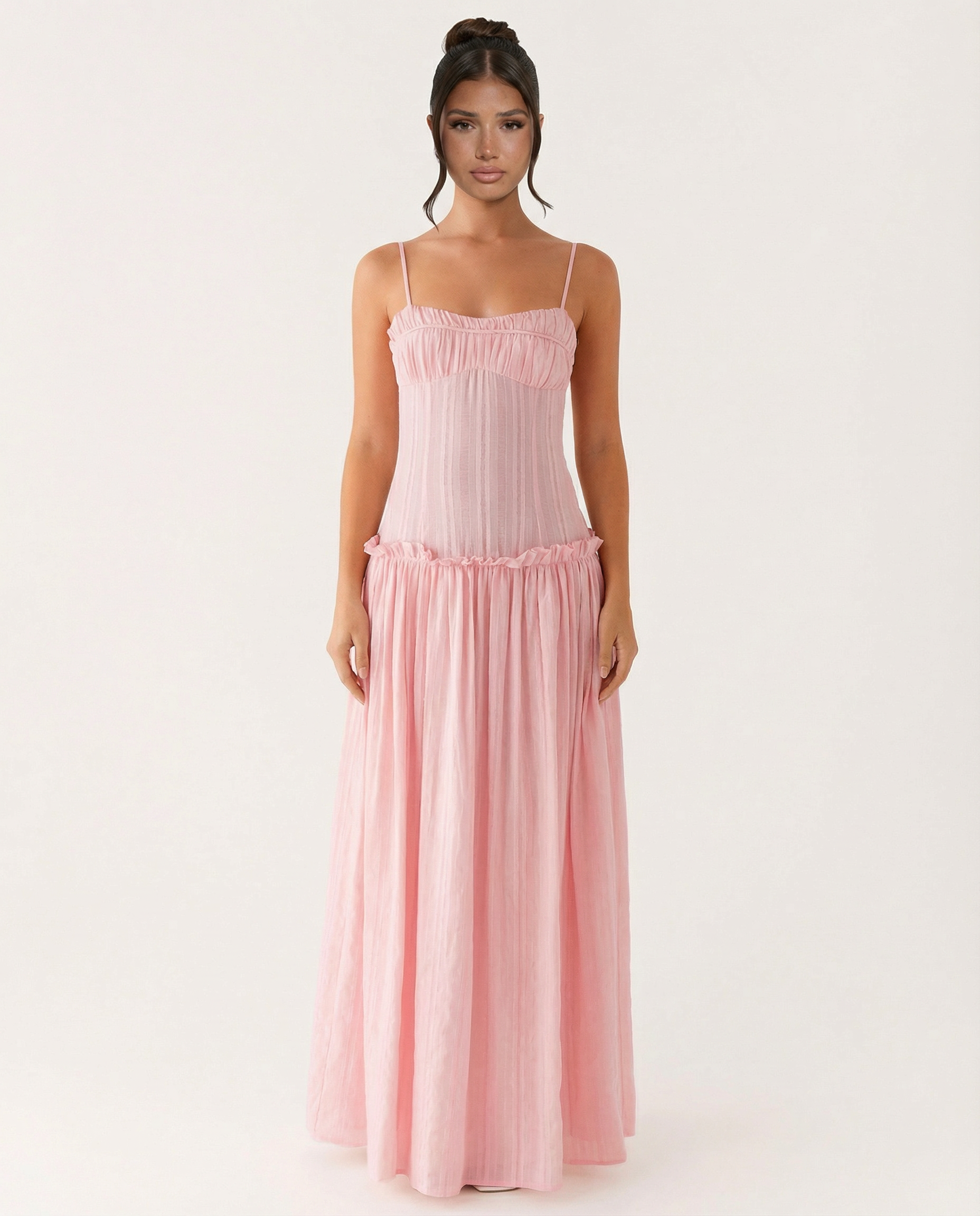 Dixie | Maxi Dress with Drop Waist and Tiered Skirt