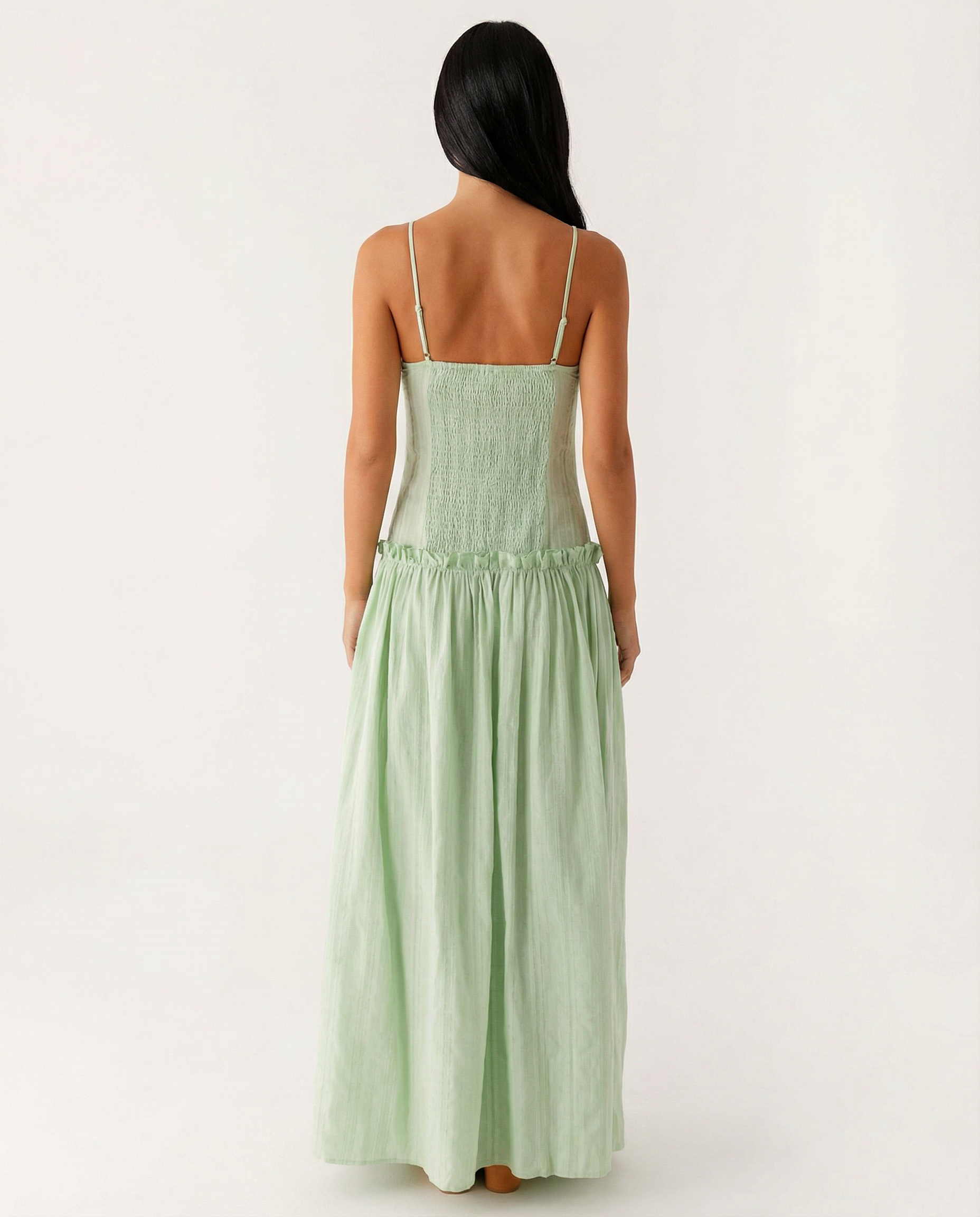 Dixie | Maxi Dress with Drop Waist and Tiered Skirt
