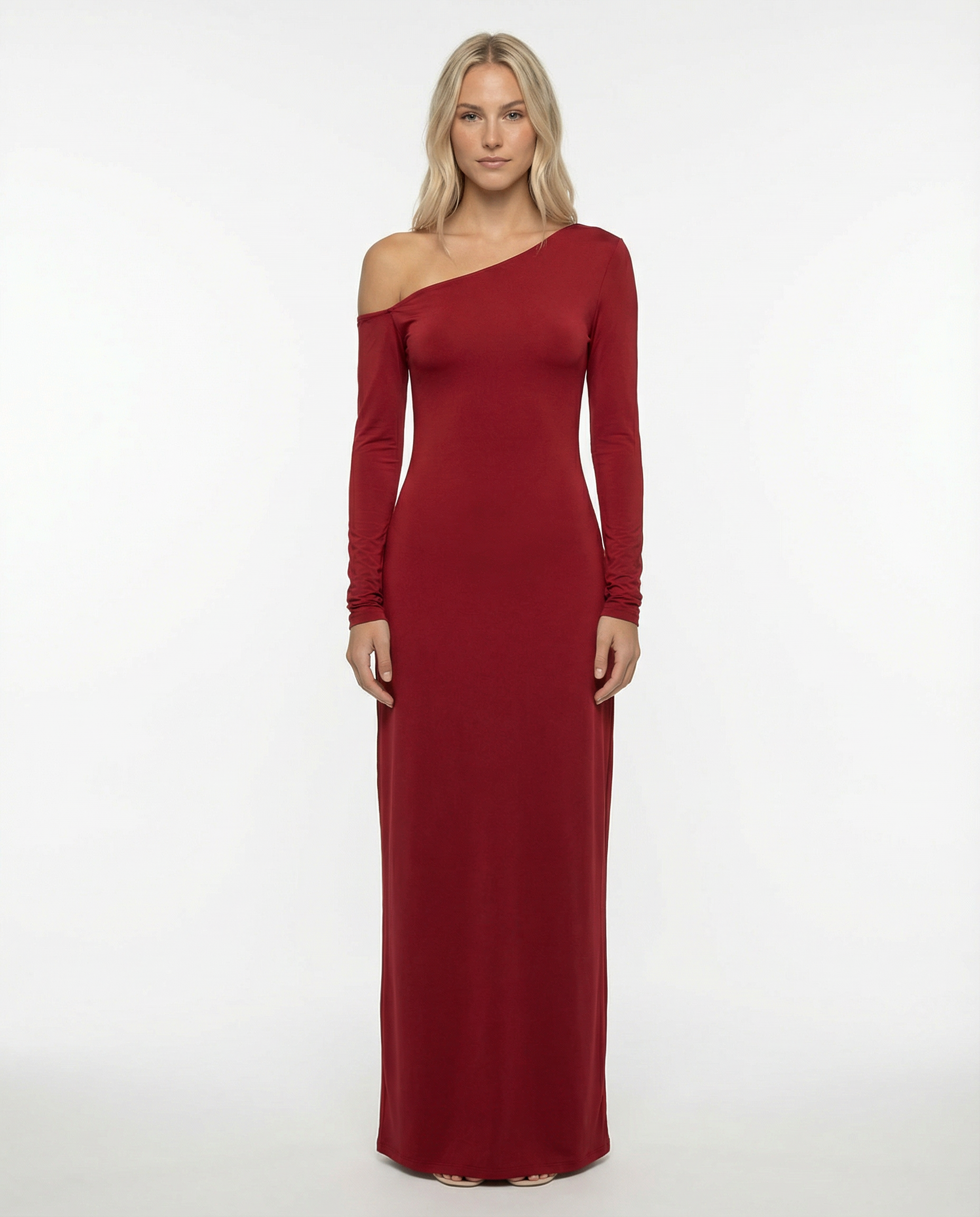 Maryann | Maxi Dress with One Shoulder and Twist Detail
