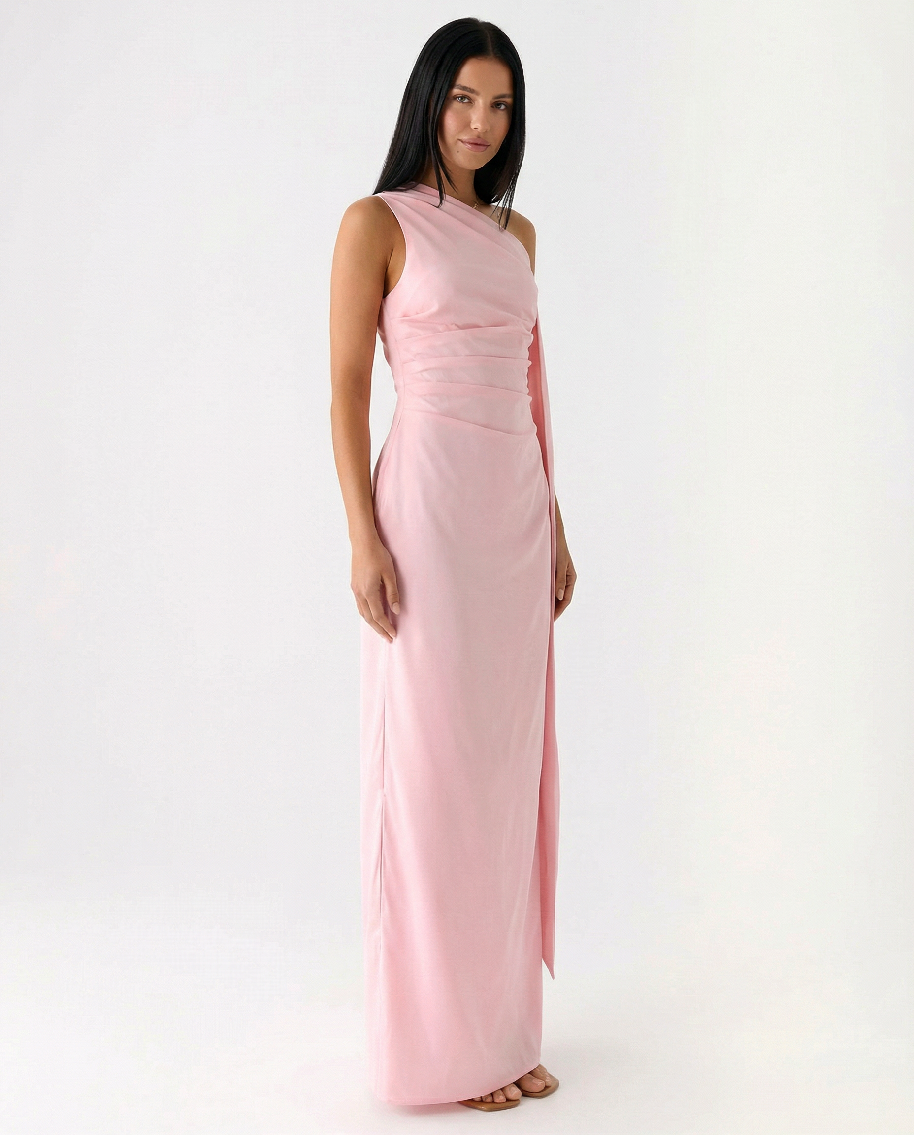 Beth | One-Shoulder Tie Maxi Dress