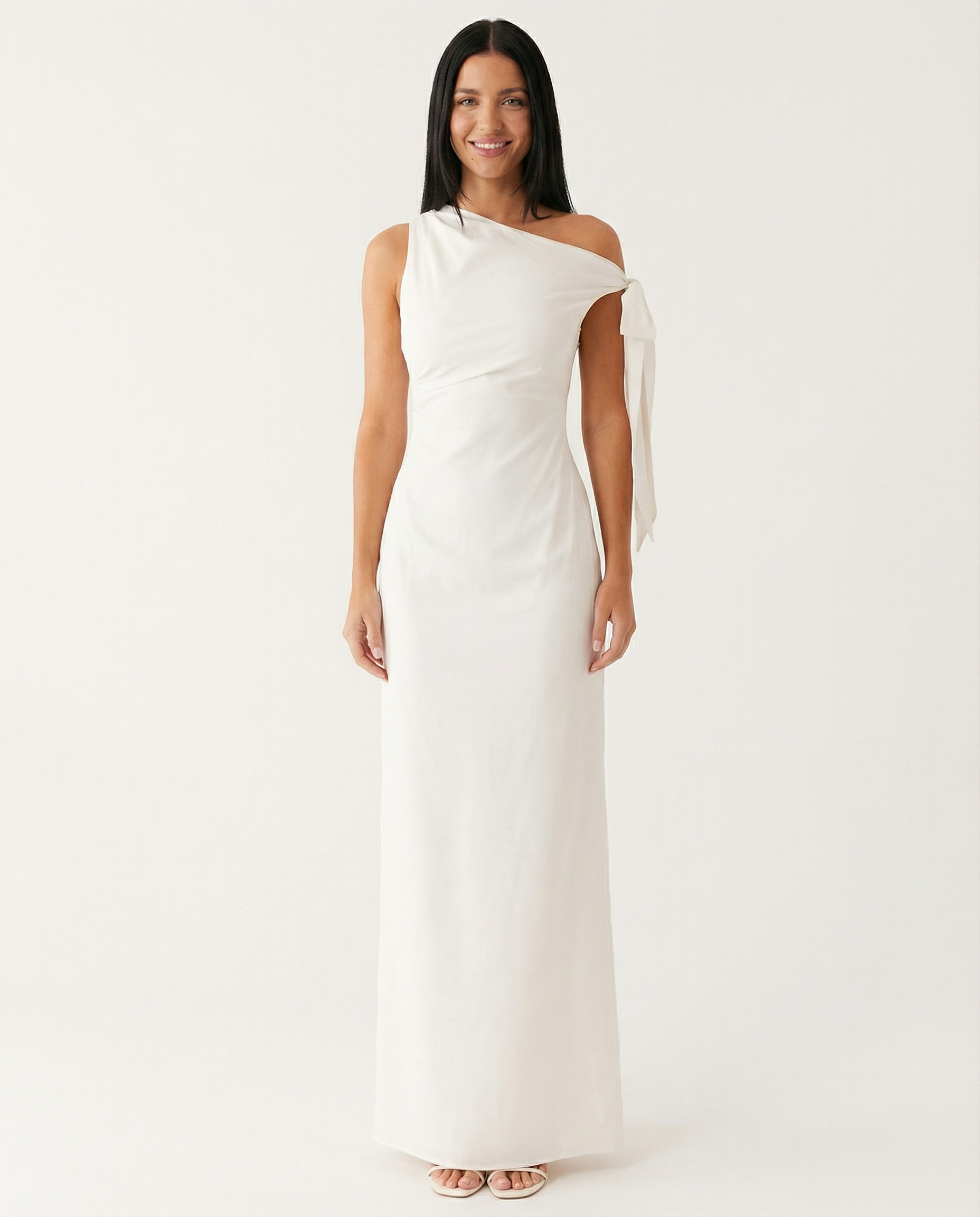 Beth | One-Shoulder Tie Maxi Dress
