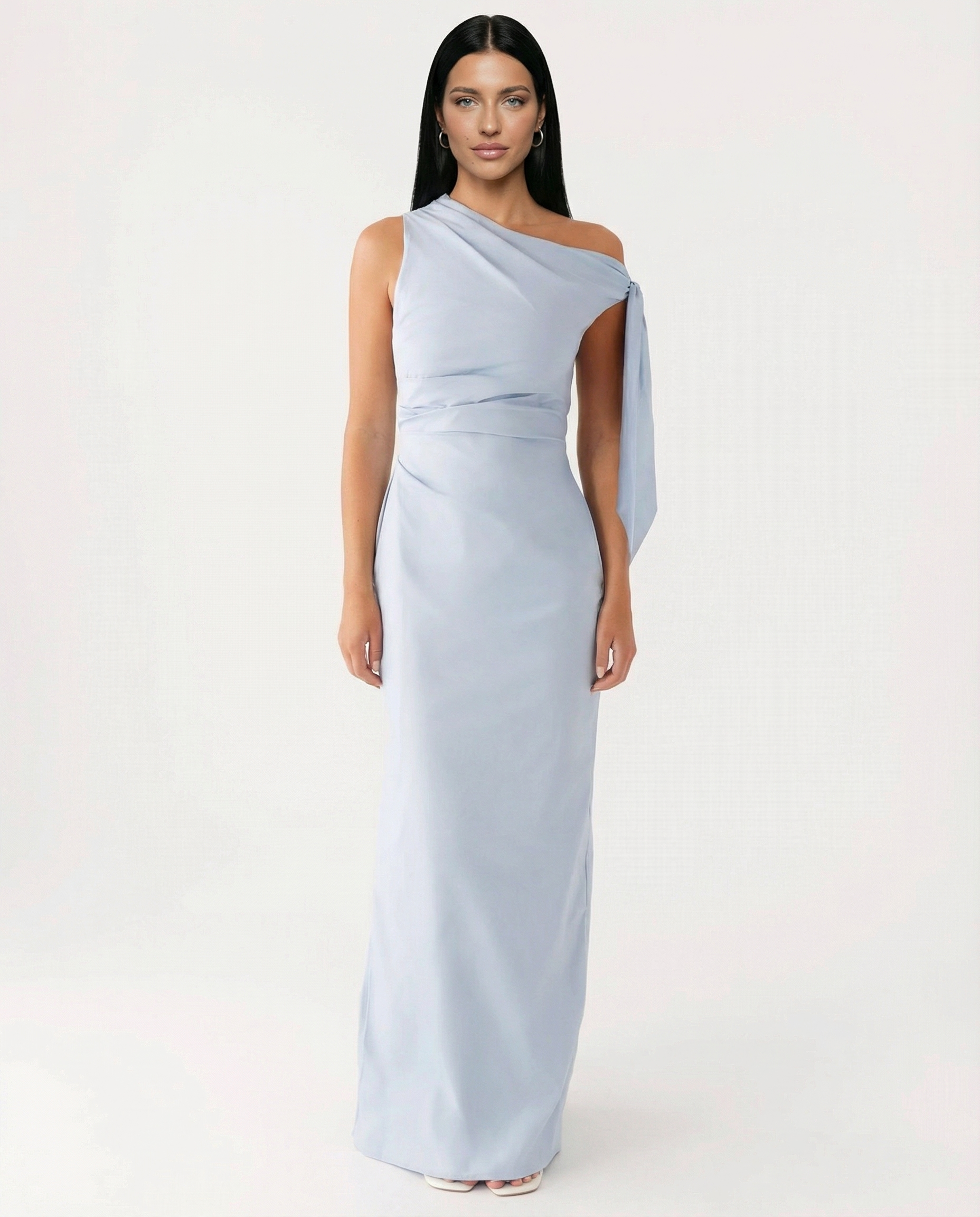 Beth | One-Shoulder Tie Maxi Dress