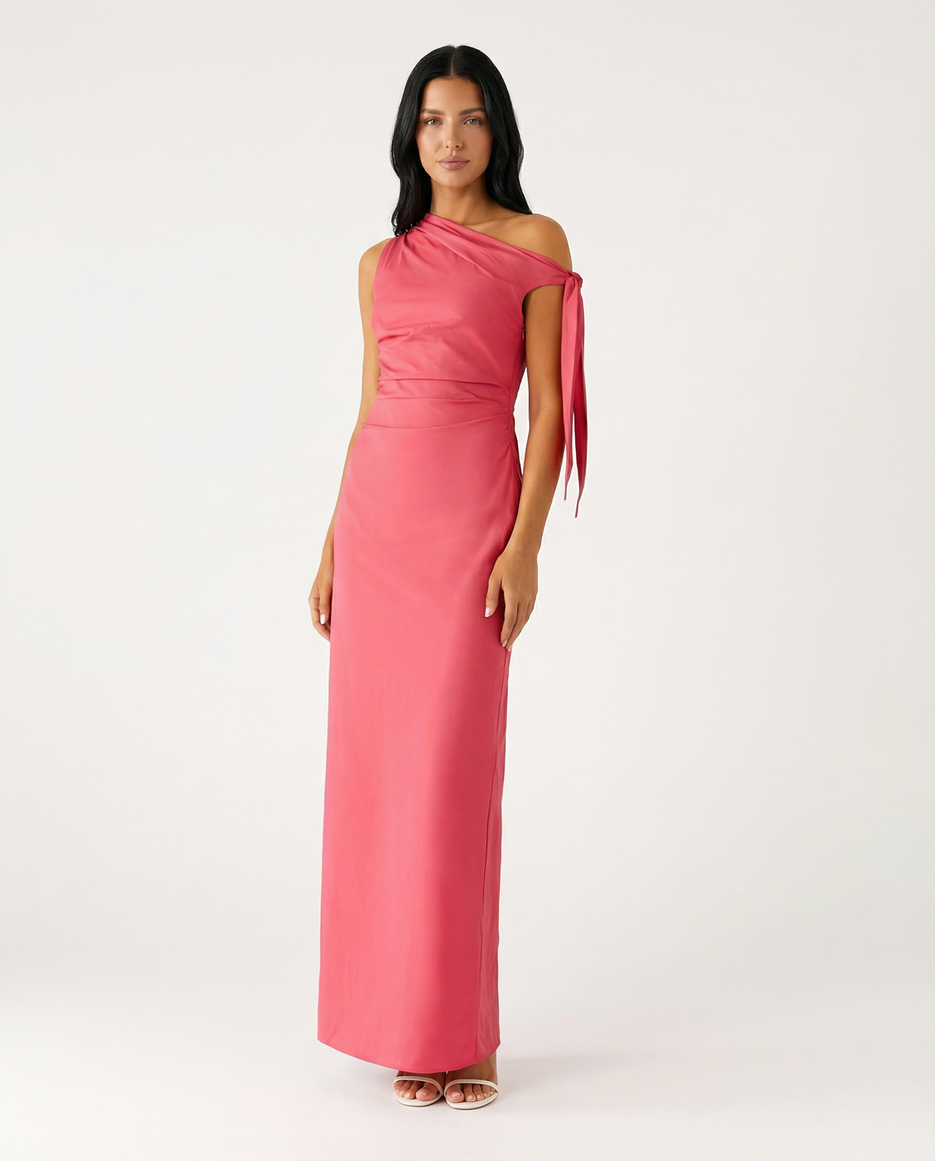 Beth | One-Shoulder Tie Maxi Dress
