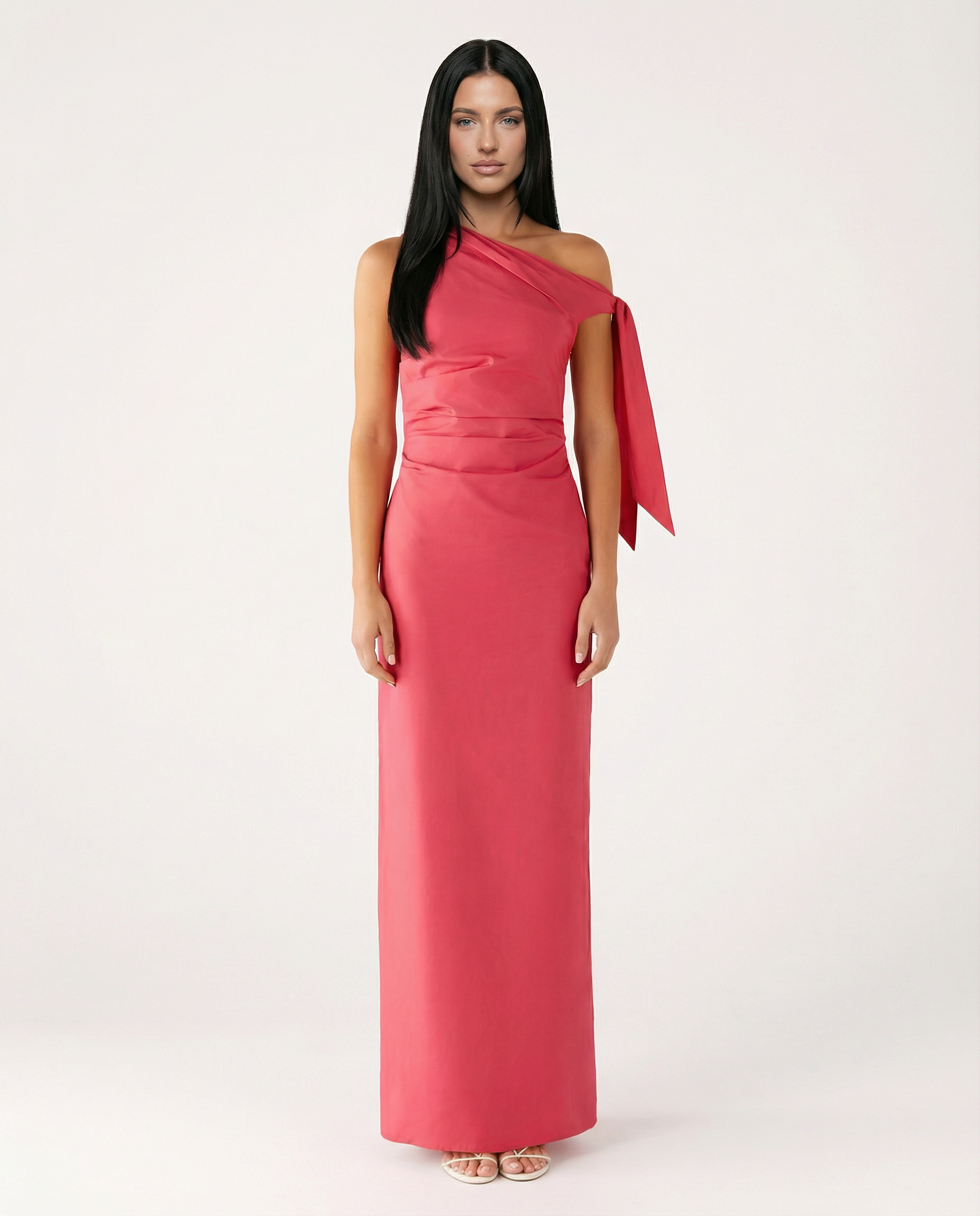 Beth | One-Shoulder Tie Maxi Dress