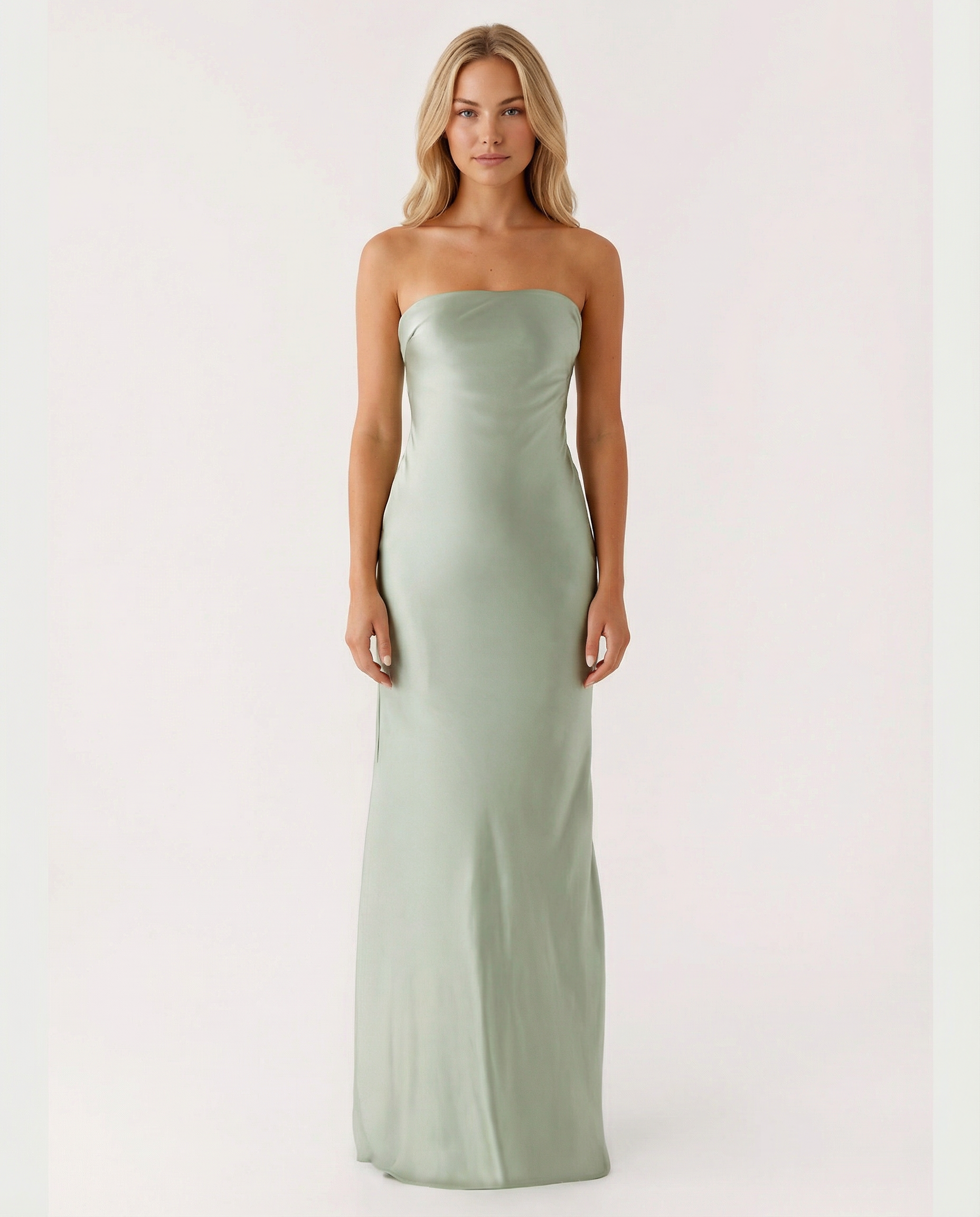 Rosario | Strapless Maxi Dress with Open Back