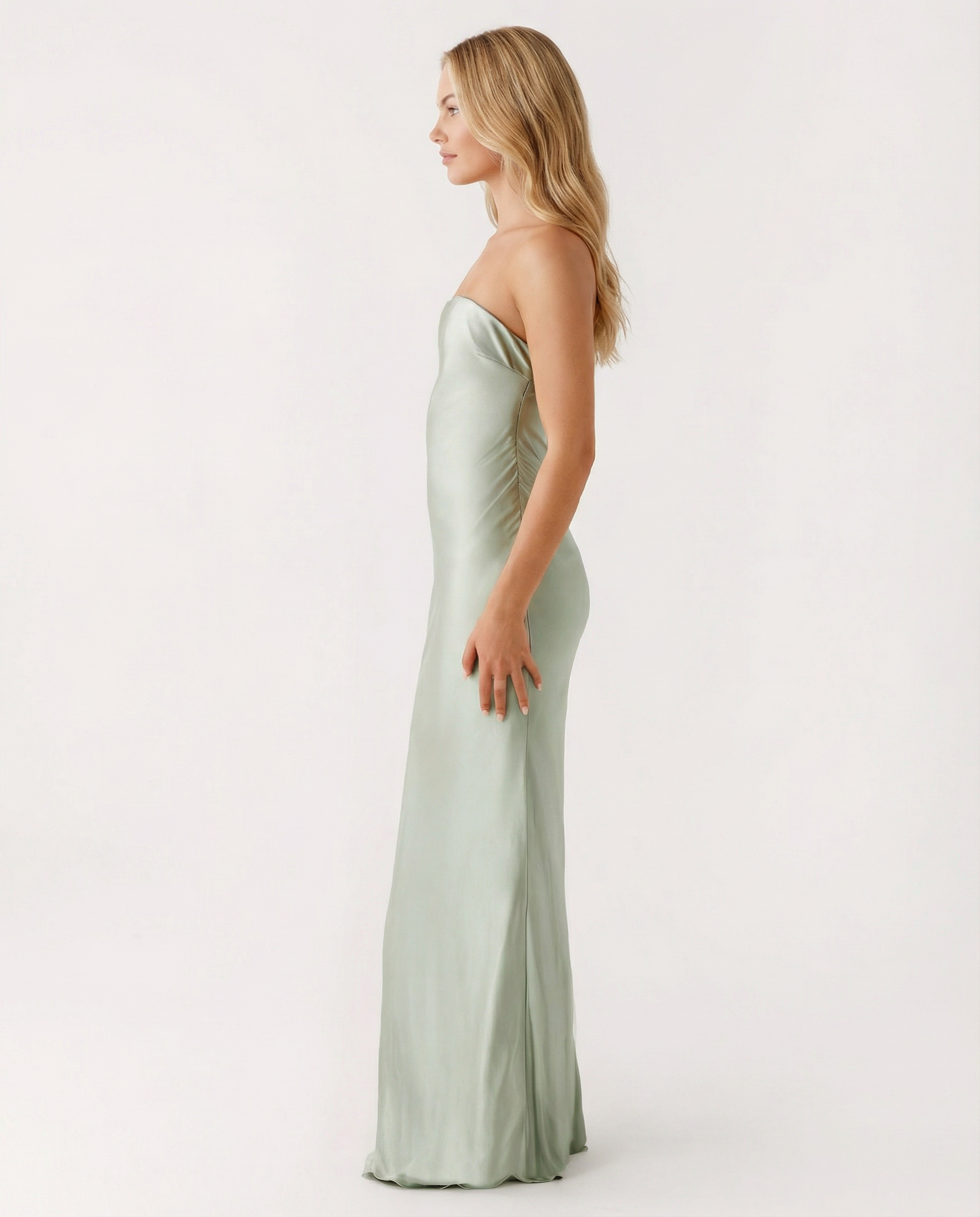 Rosario | Strapless Maxi Dress with Open Back