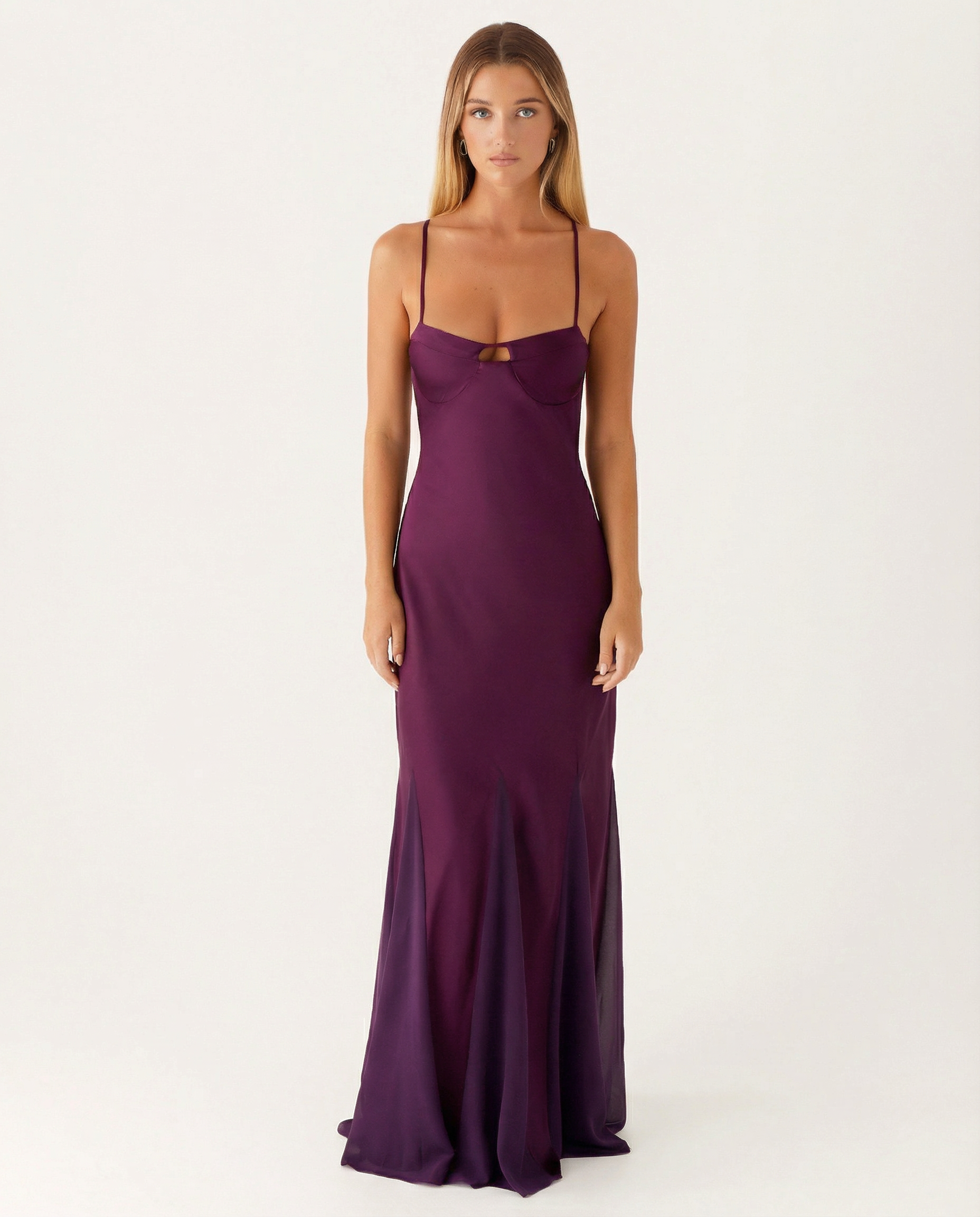 Leona | Maxi Dress with Cut-Out Bust and Open Back