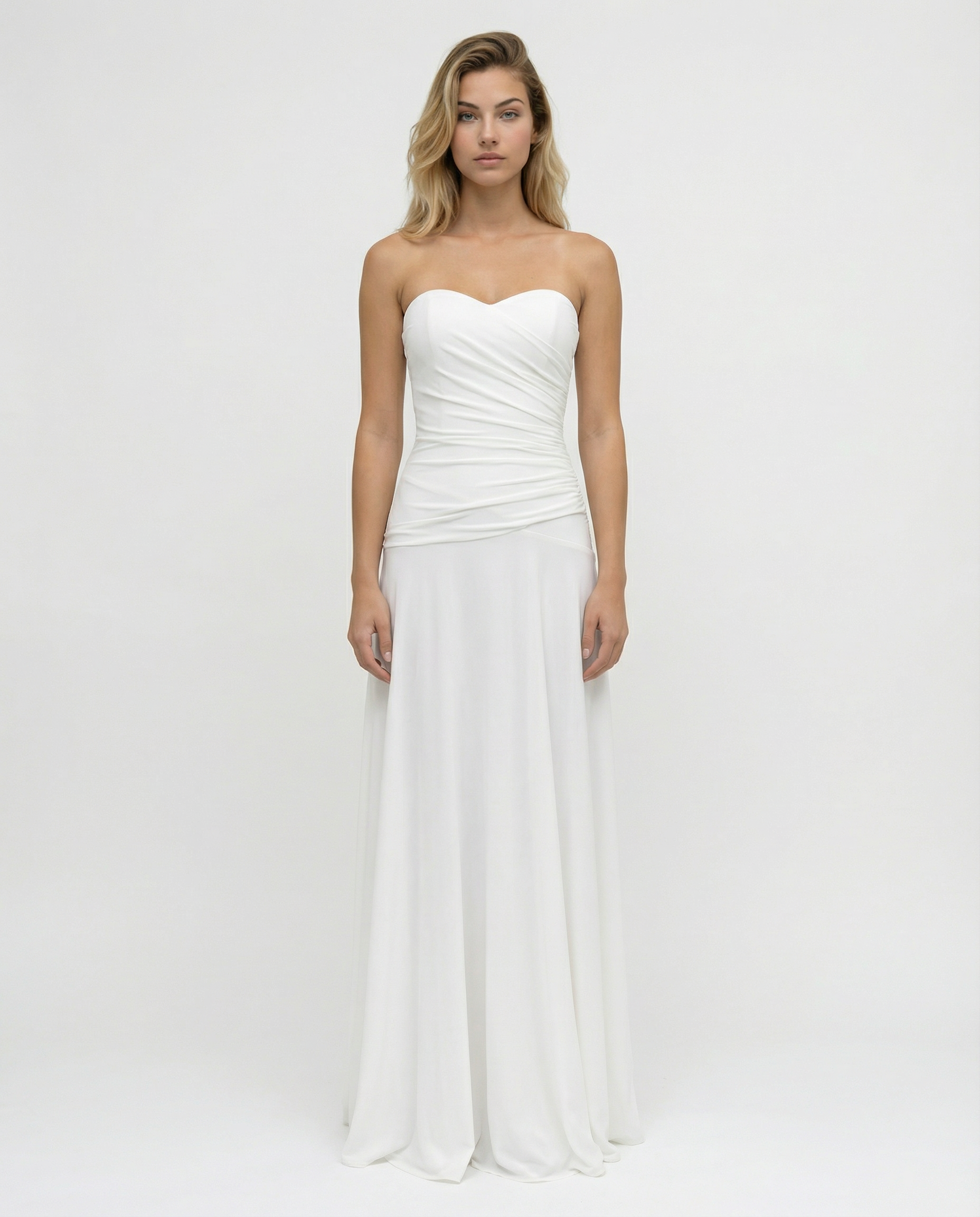 Carol | Strapless Ruched Bodycon Maxi Dress
