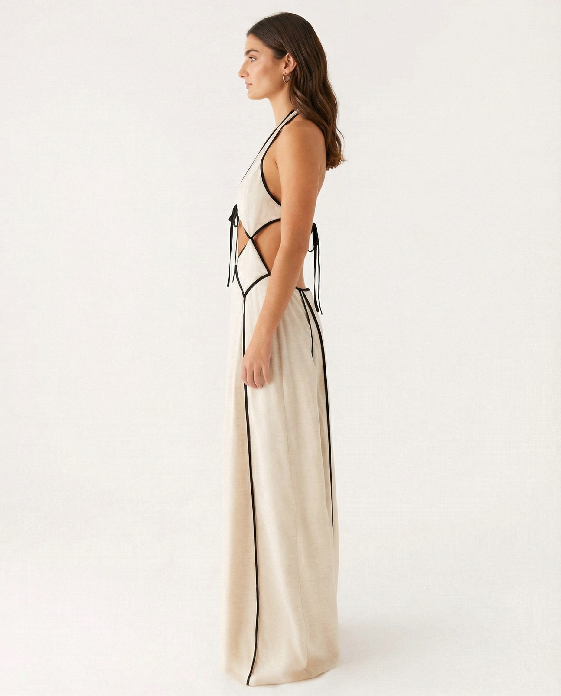 Valerie | Maxi Dress with Halter Cut-Out Detail