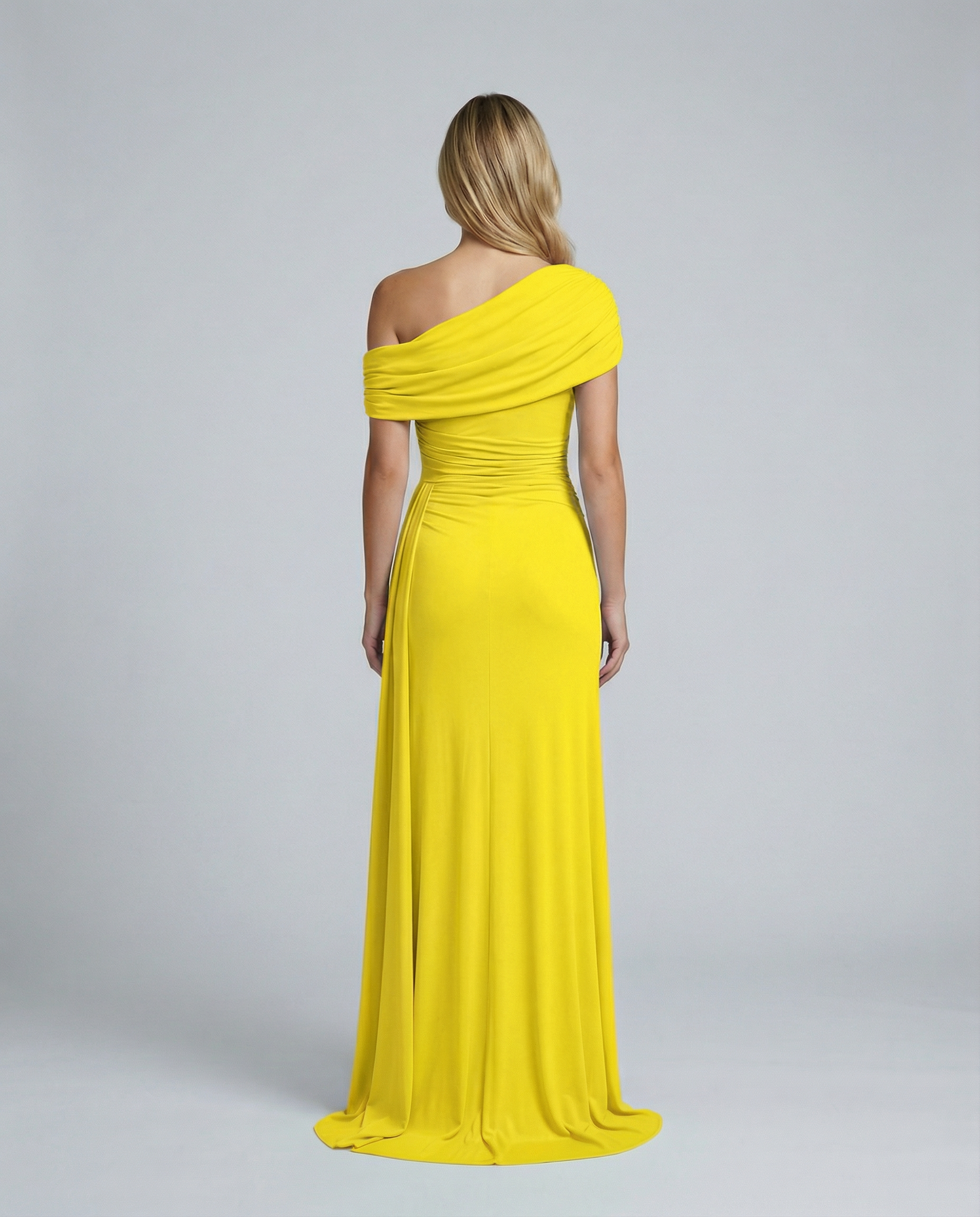 Aida | One Shoulder Ruched Maxi Dress