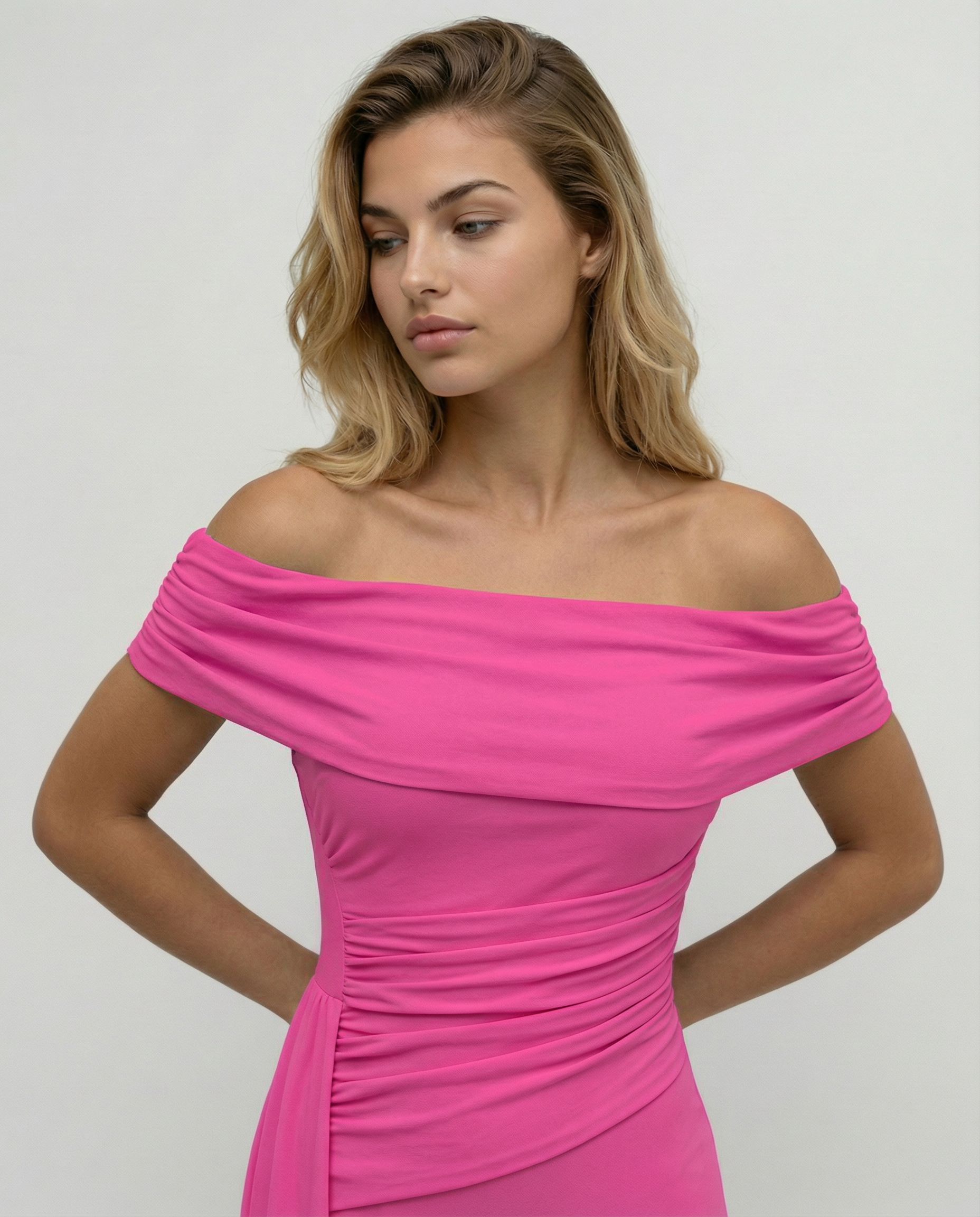 Aida | One Shoulder Ruched Maxi Dress