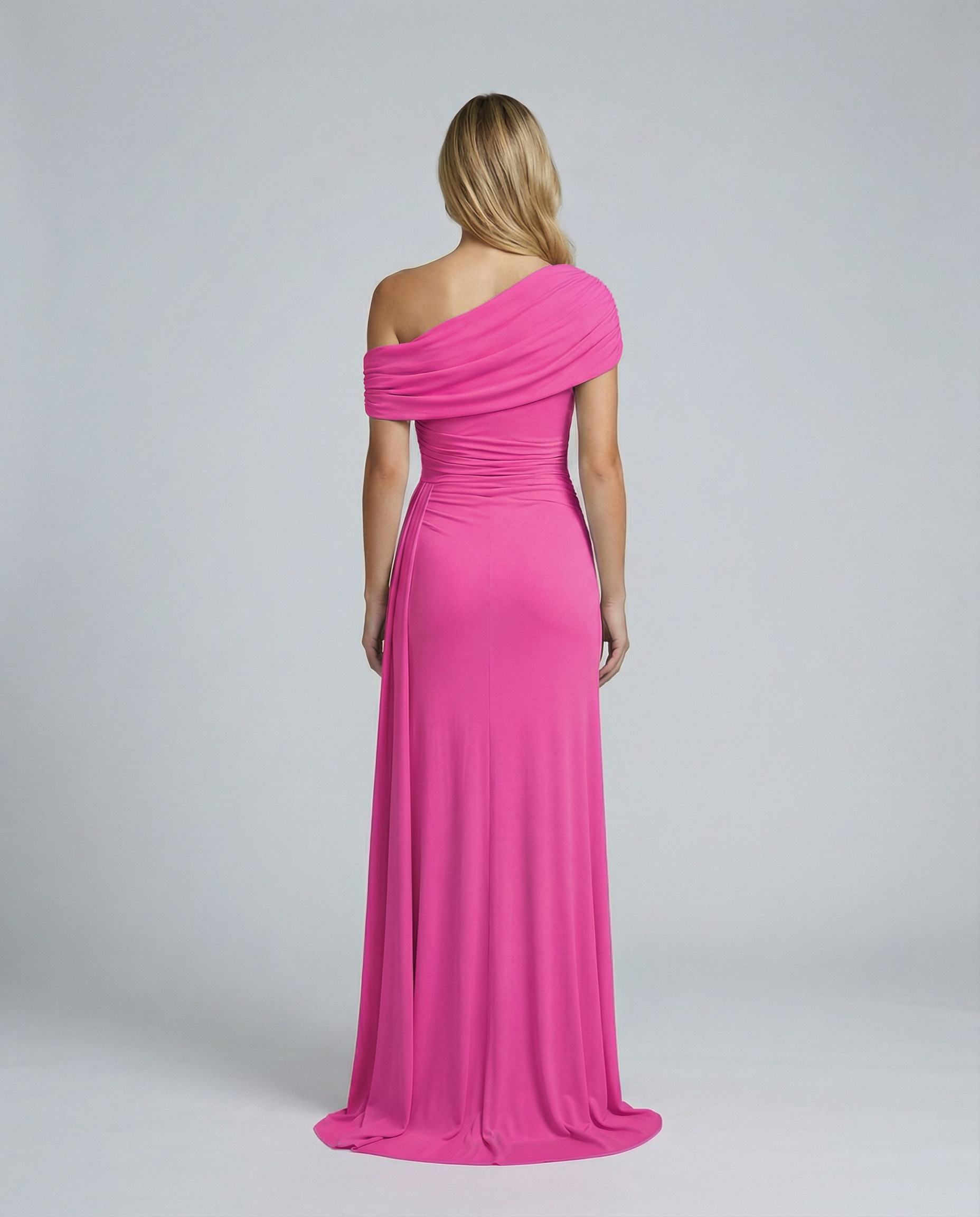 Aida | One Shoulder Ruched Maxi Dress