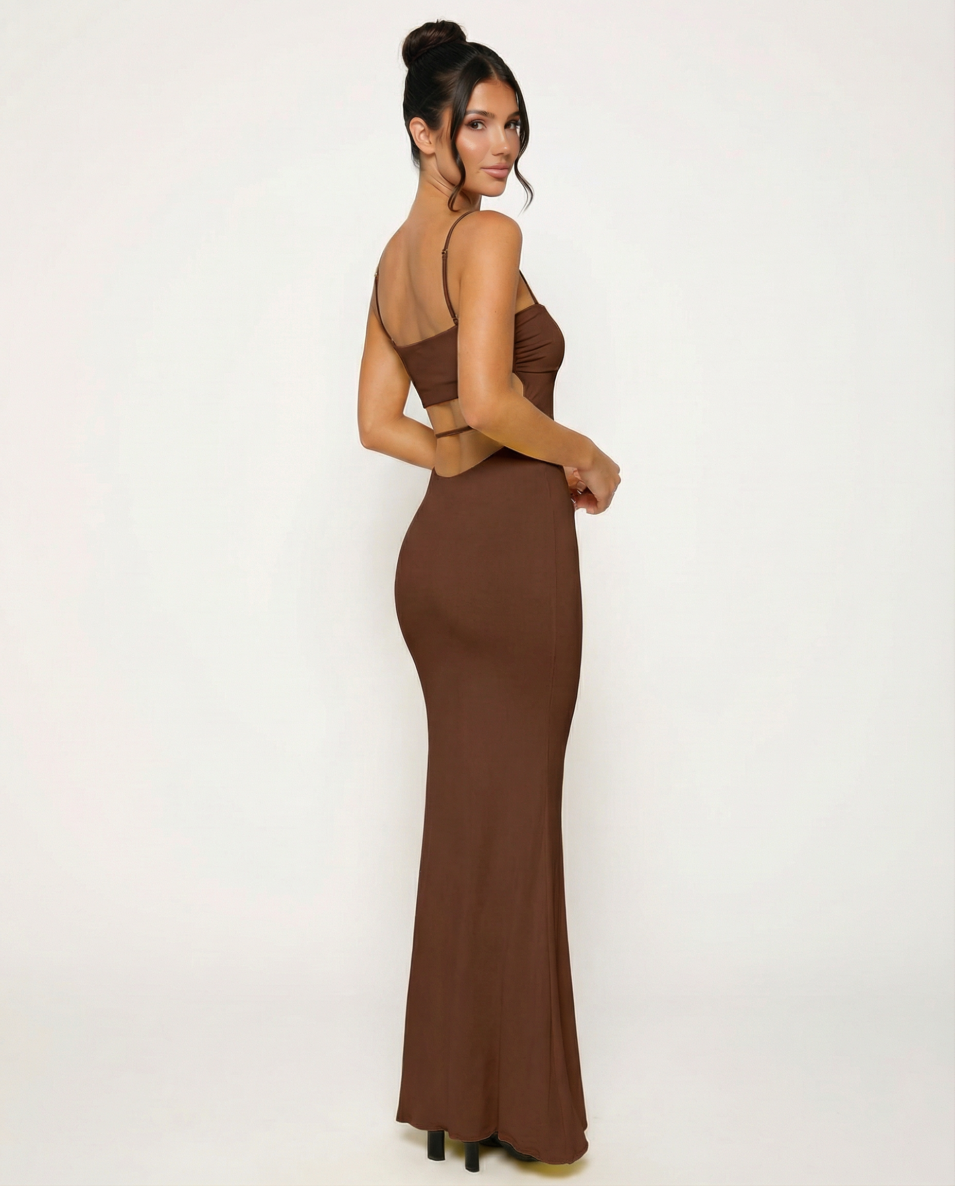 Maggie | Cut Out Strap Maxi Dress