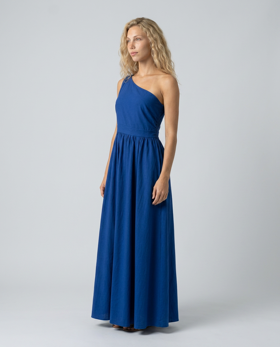 Hadley | One-Shoulder Asymmetric Maxi Dress