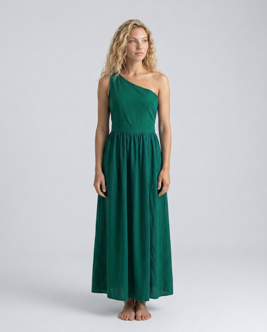 Hadley | One-Shoulder Asymmetric Maxi Dress
