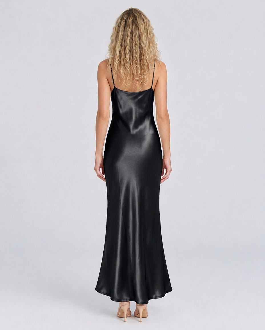 Elsa | Maxi Dress with Cowl Neck and Open Back