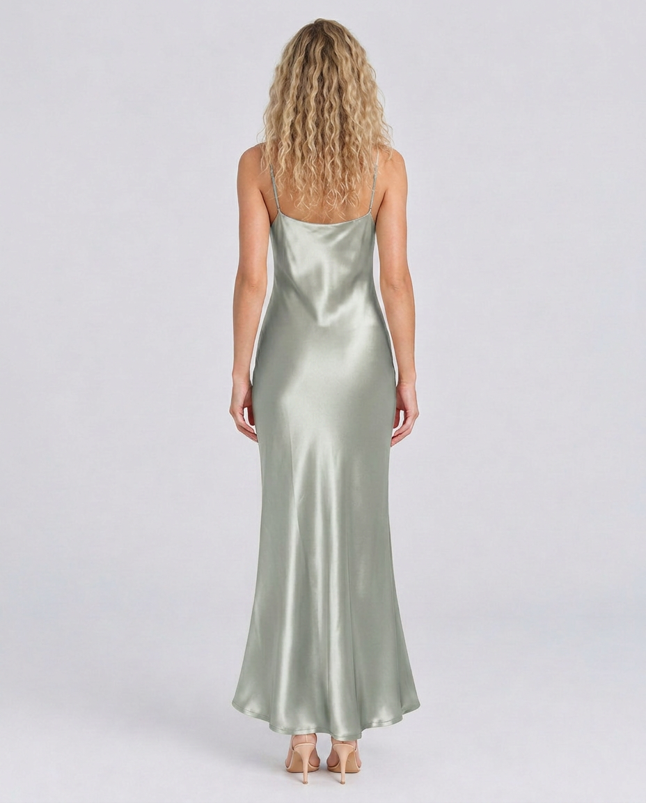 Elsa | Maxi Dress with Cowl Neck and Open Back