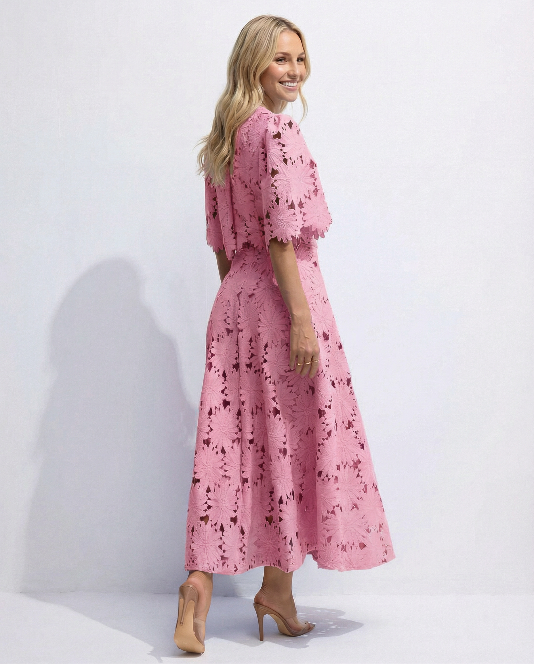 Rhonda | Lace Crop Top & Maxi Skirt Set