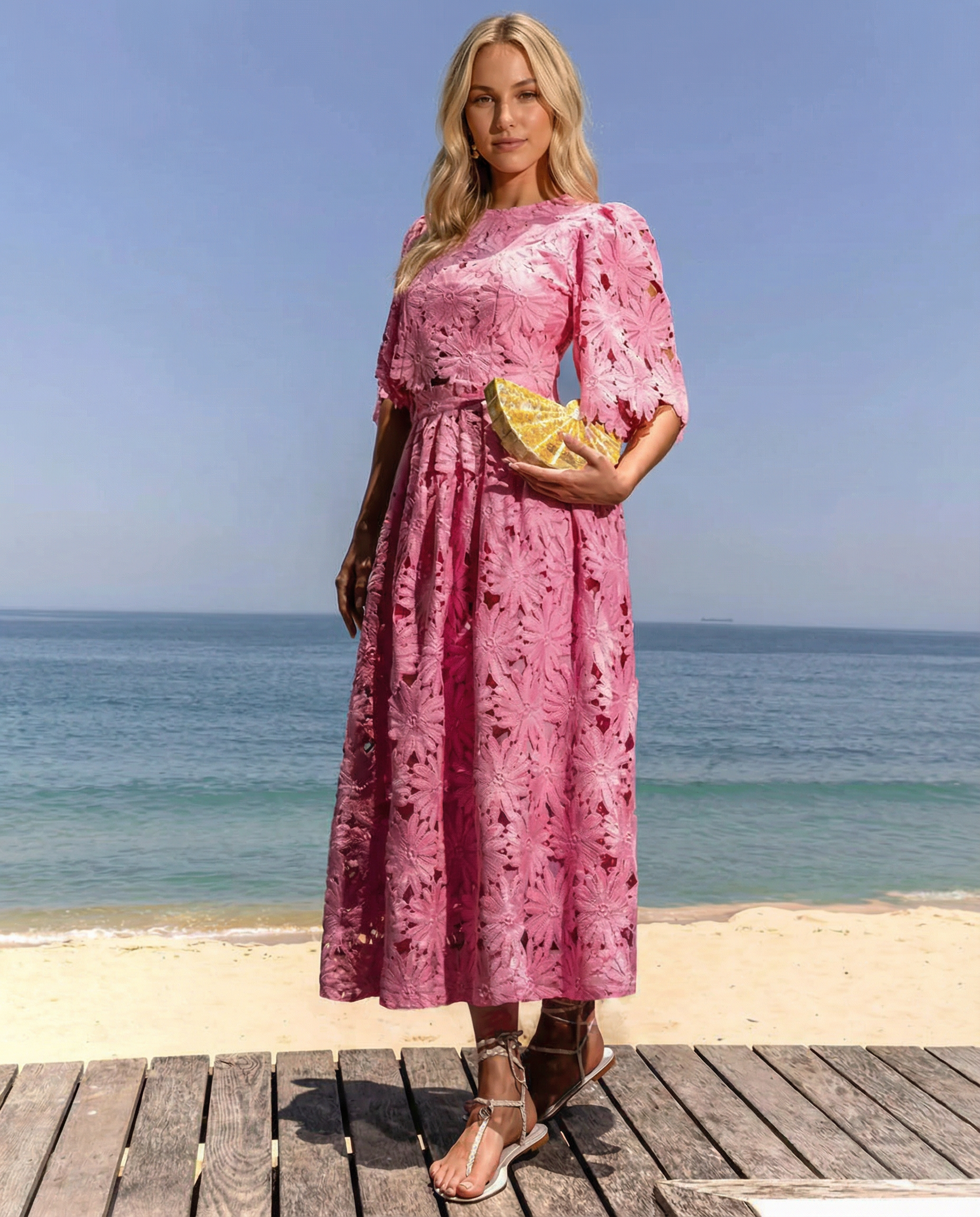 Rhonda | Lace Crop Top & Maxi Skirt Set