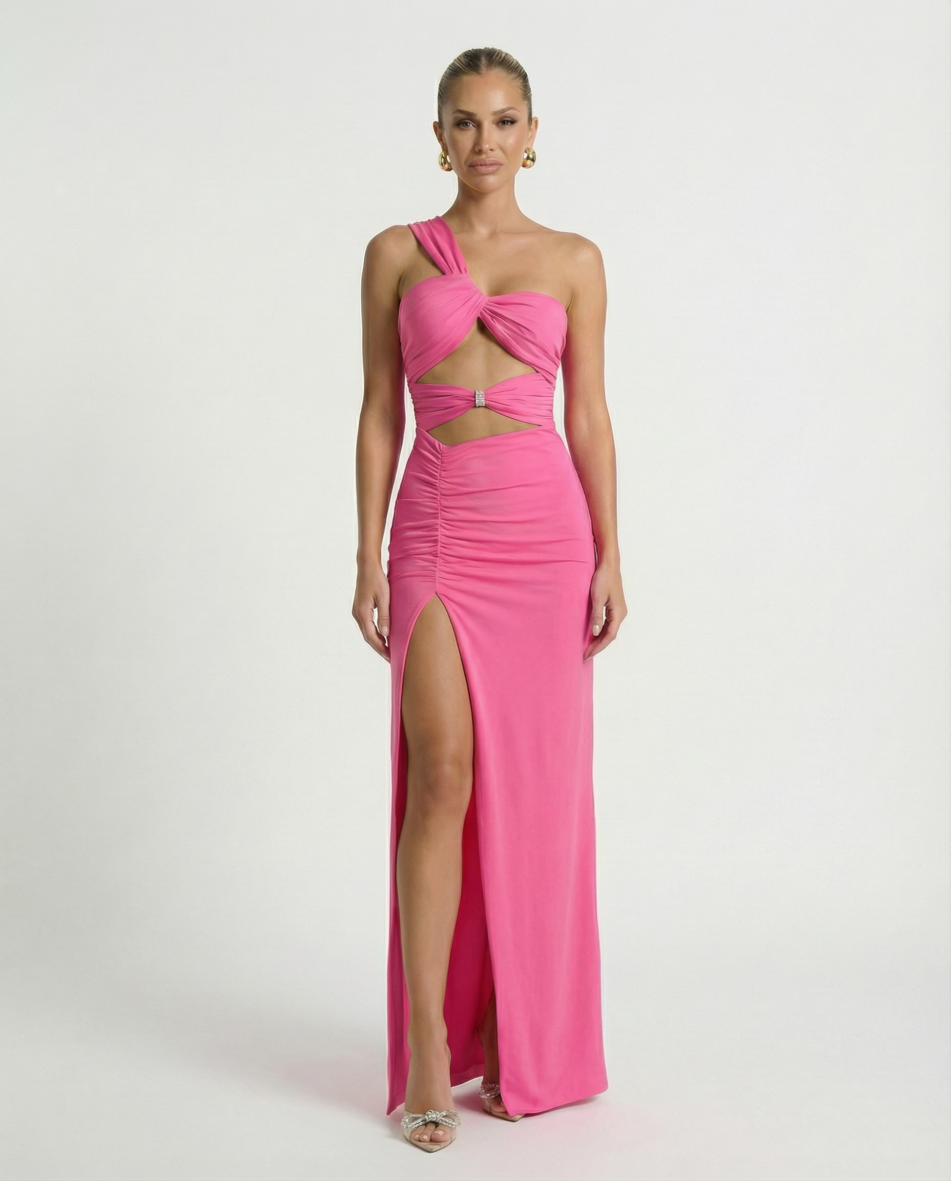 Edna | Maxi Dress with One Shoulder and Cut-Out Detail