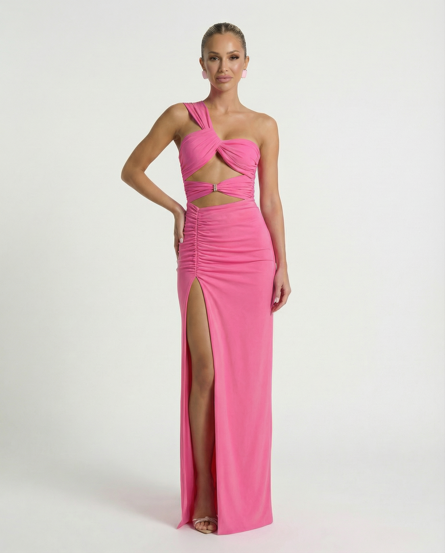 Edna | Maxi Dress with One Shoulder and Cut-Out Detail